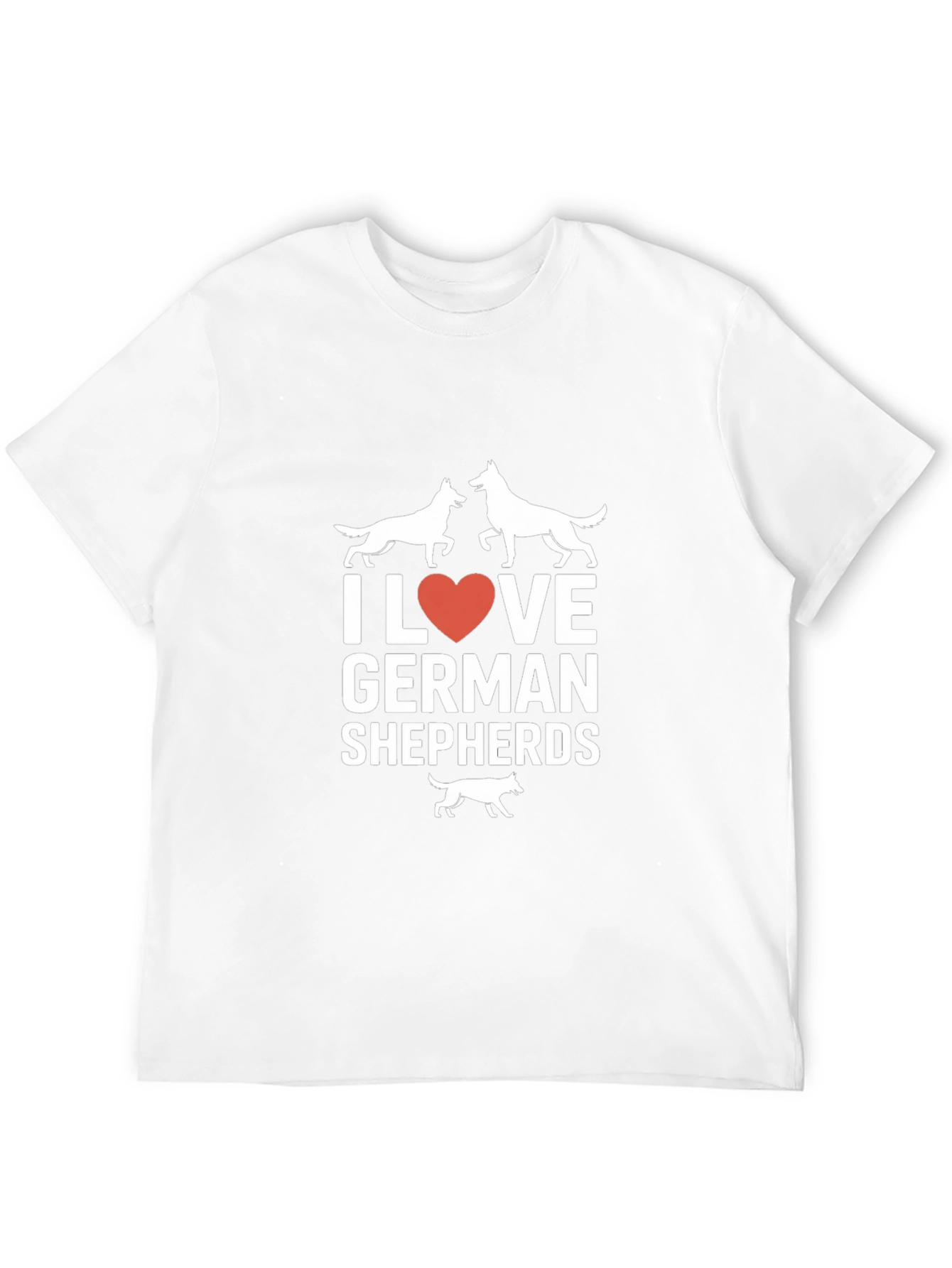 I Love German Shepherds Graphic T-Shirt