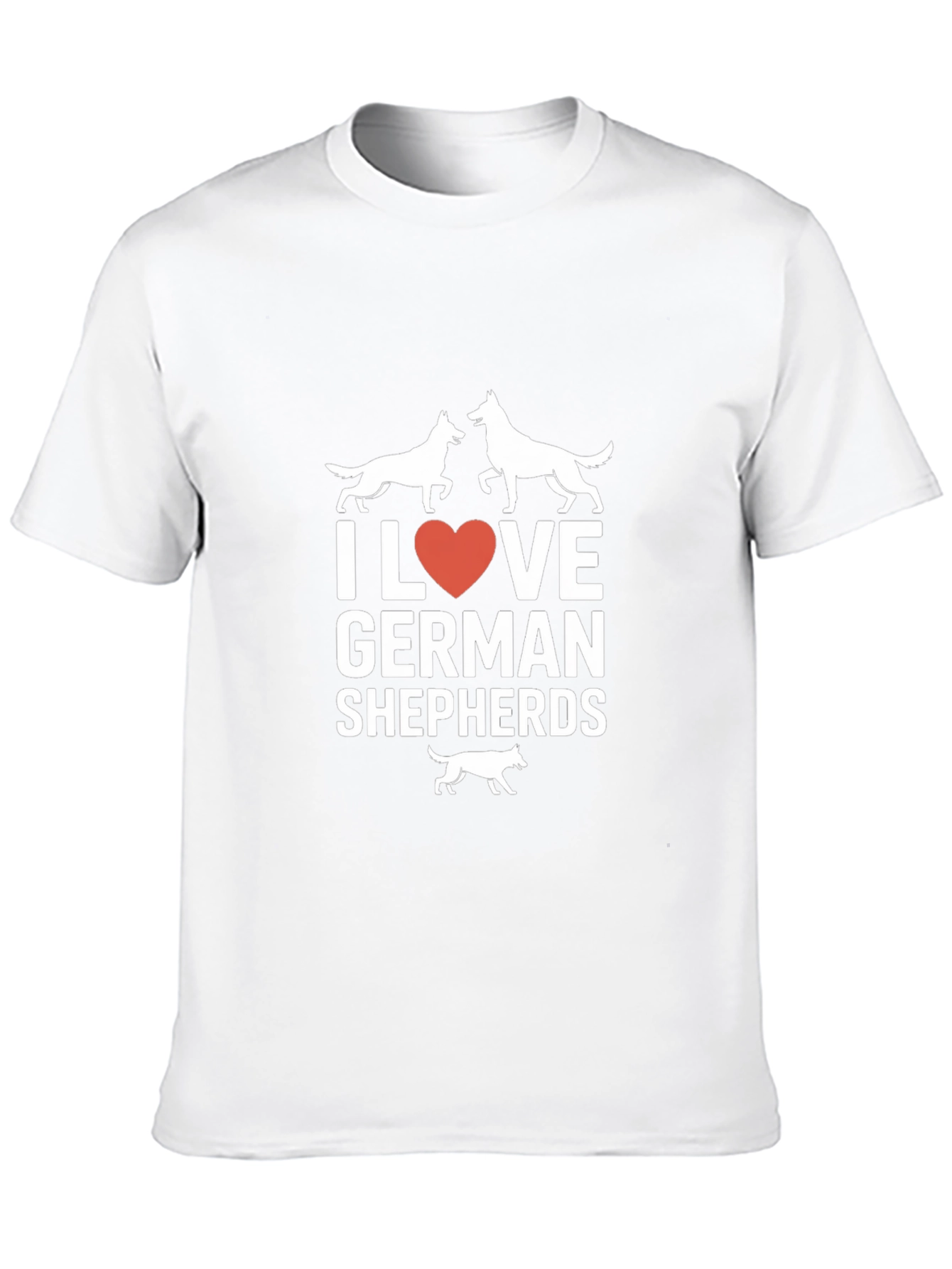 I Love German Shepherds Graphic T-Shirt