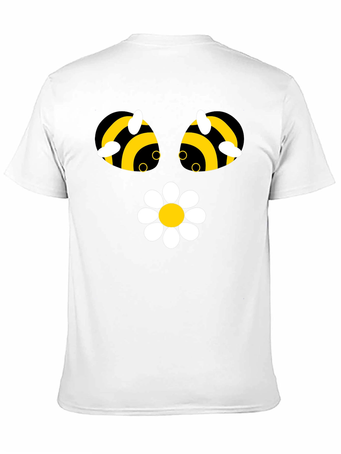 Funny Bee & Daisy Graphic T-Shirt
