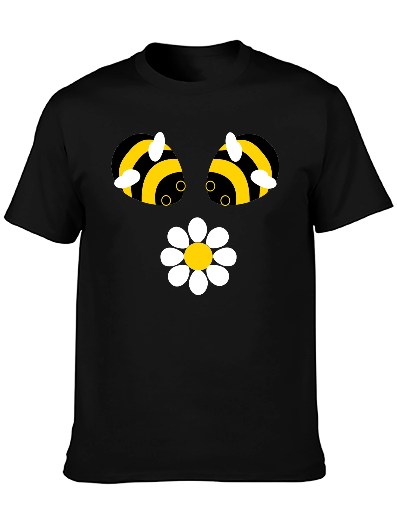 Funny Bee & Daisy Graphic T-Shirt