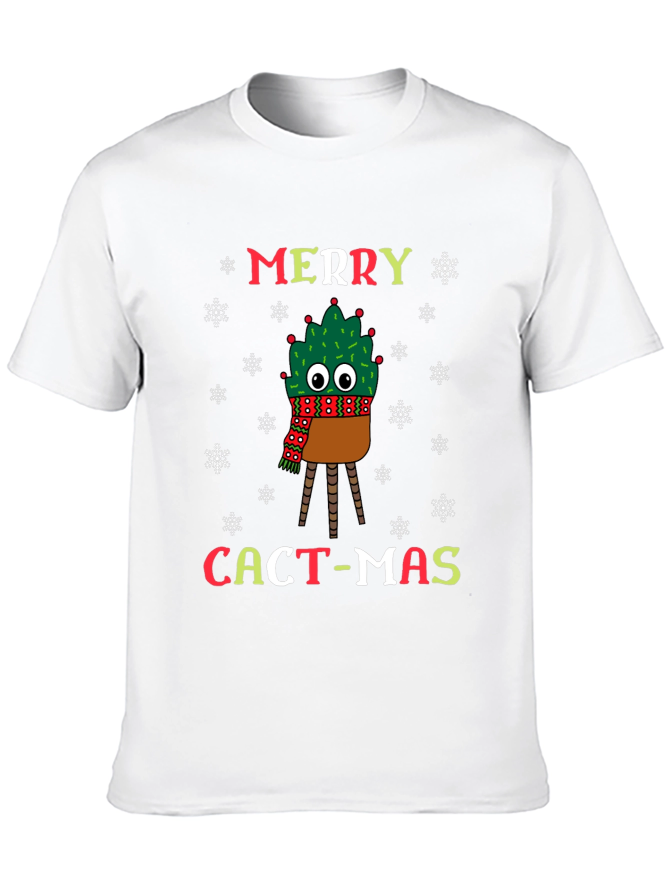 Merry Cact-Mas T-Shirt - Holiday Cactus Christmas Tee