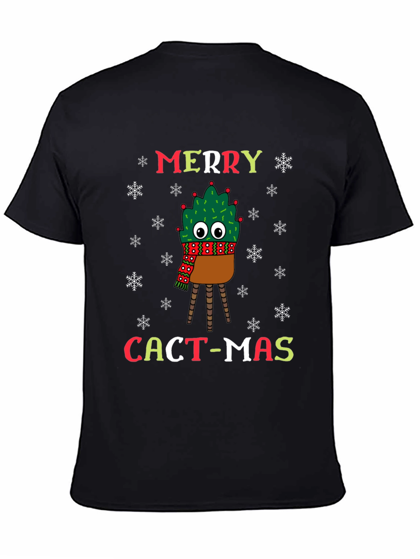 Merry Cact-Mas T-Shirt - Holiday Cactus Christmas Tee