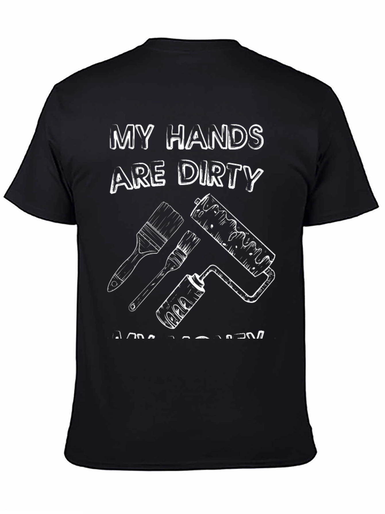 Dirty Hands Mens Black Graphic T-Shirt