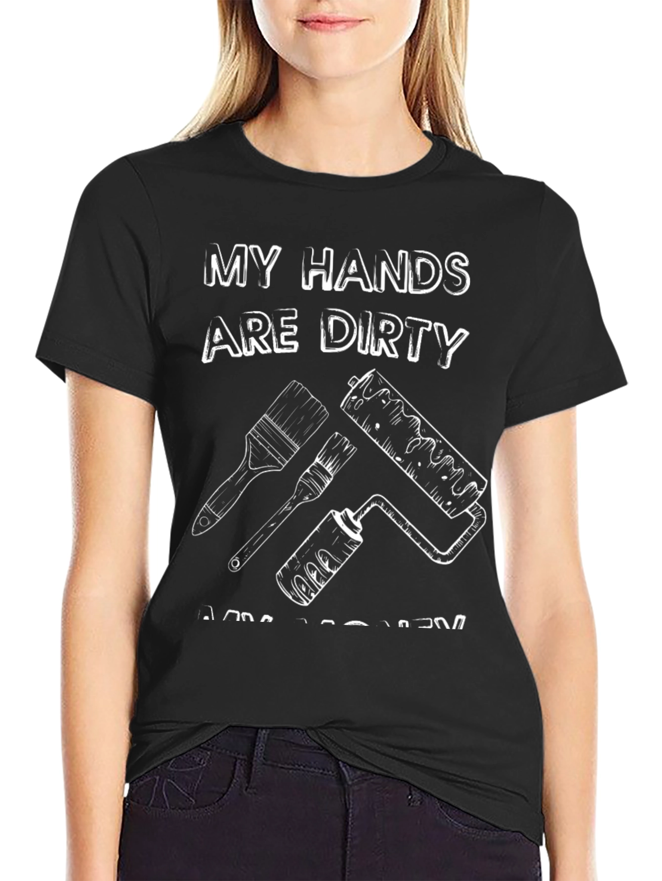 Dirty Hands Mens Black Graphic T-Shirt