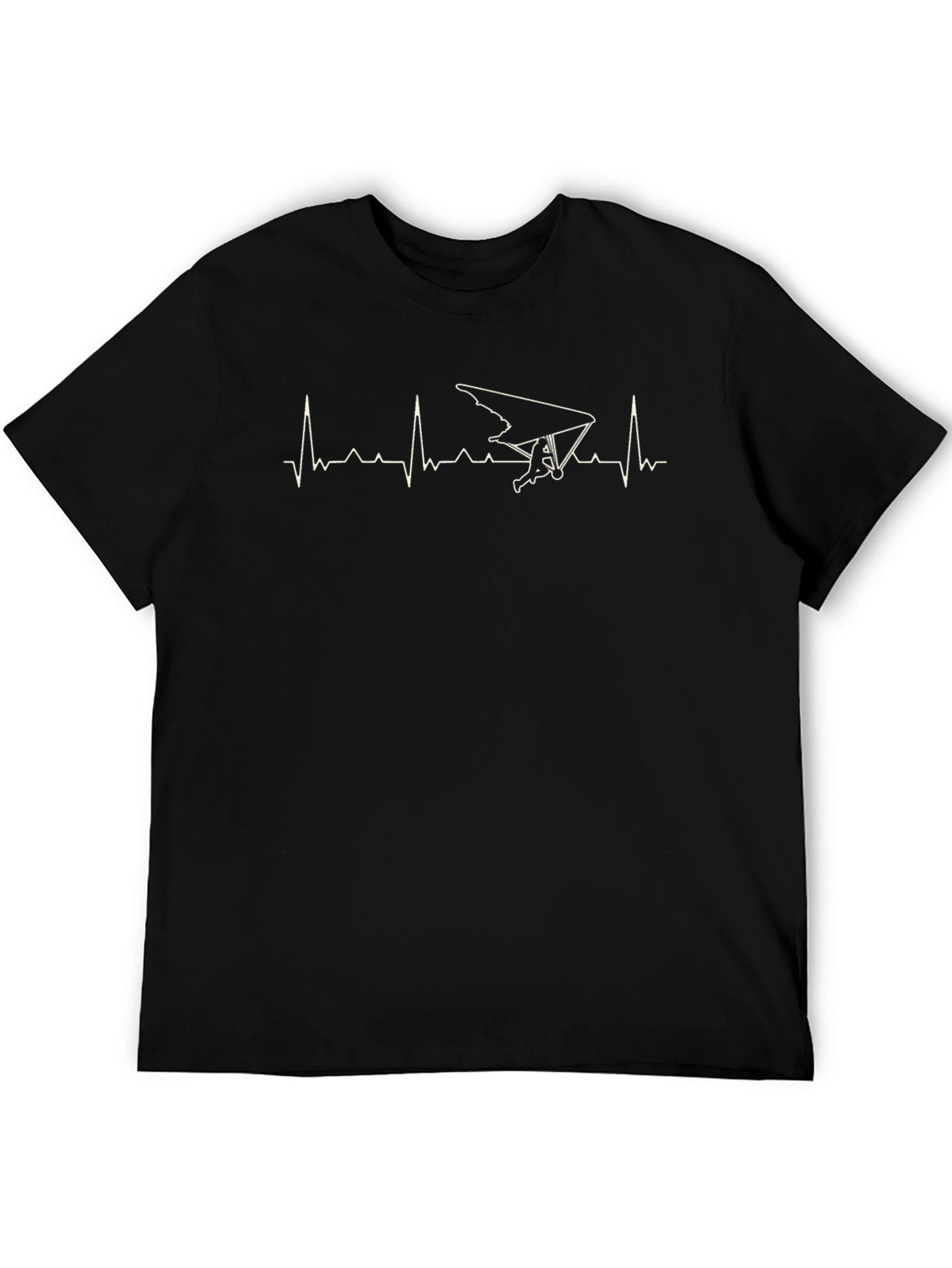 Hang Gliding Heartbeat Graphic T-Shirt