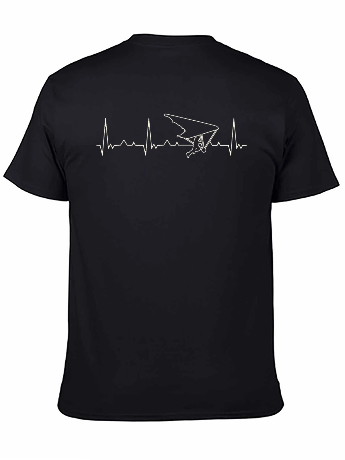 Hang Gliding Heartbeat Graphic T-Shirt