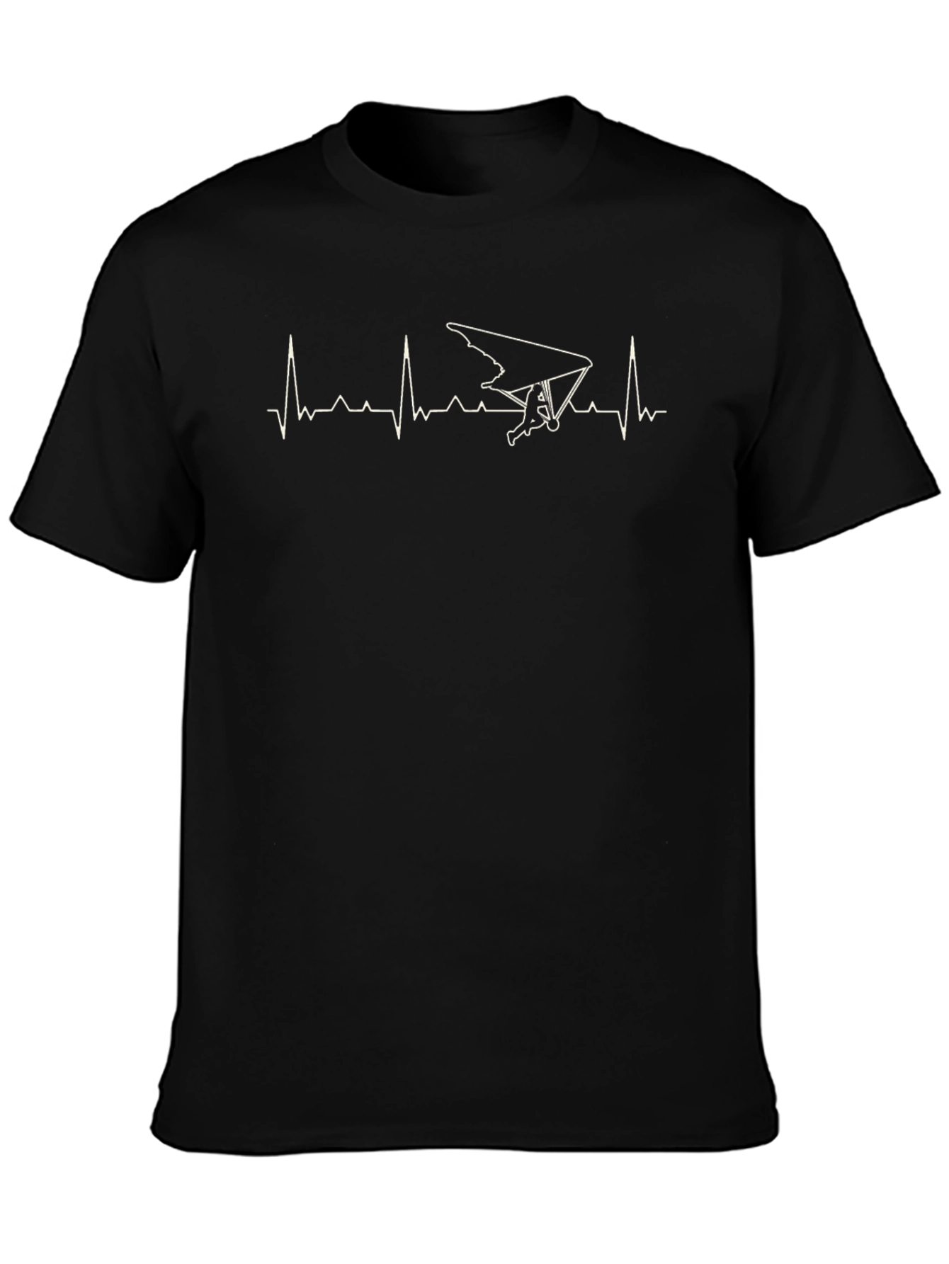 Hang Gliding Heartbeat Graphic T-Shirt