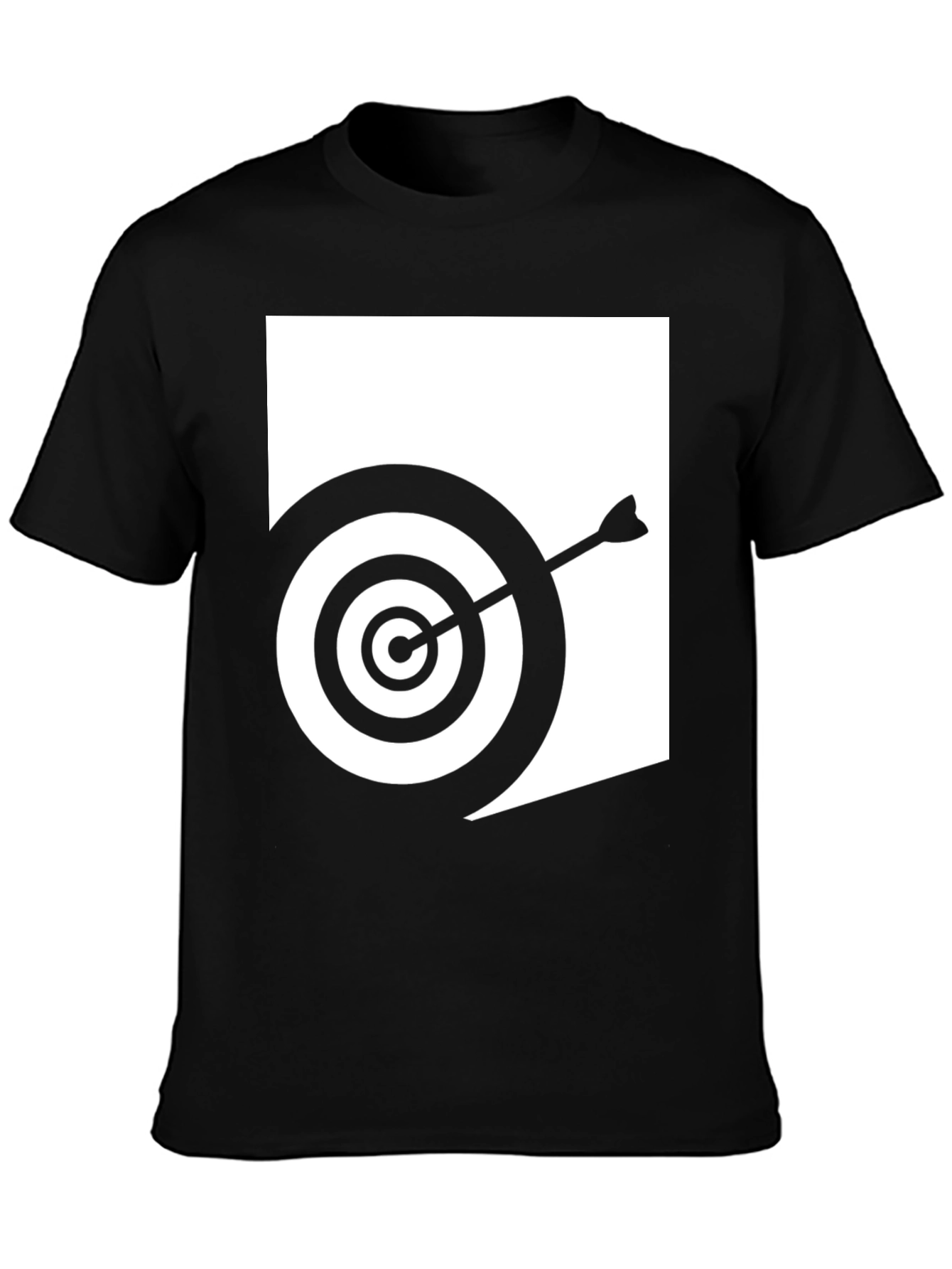Target Bullseye Arrow Graphic Black T-Shirt