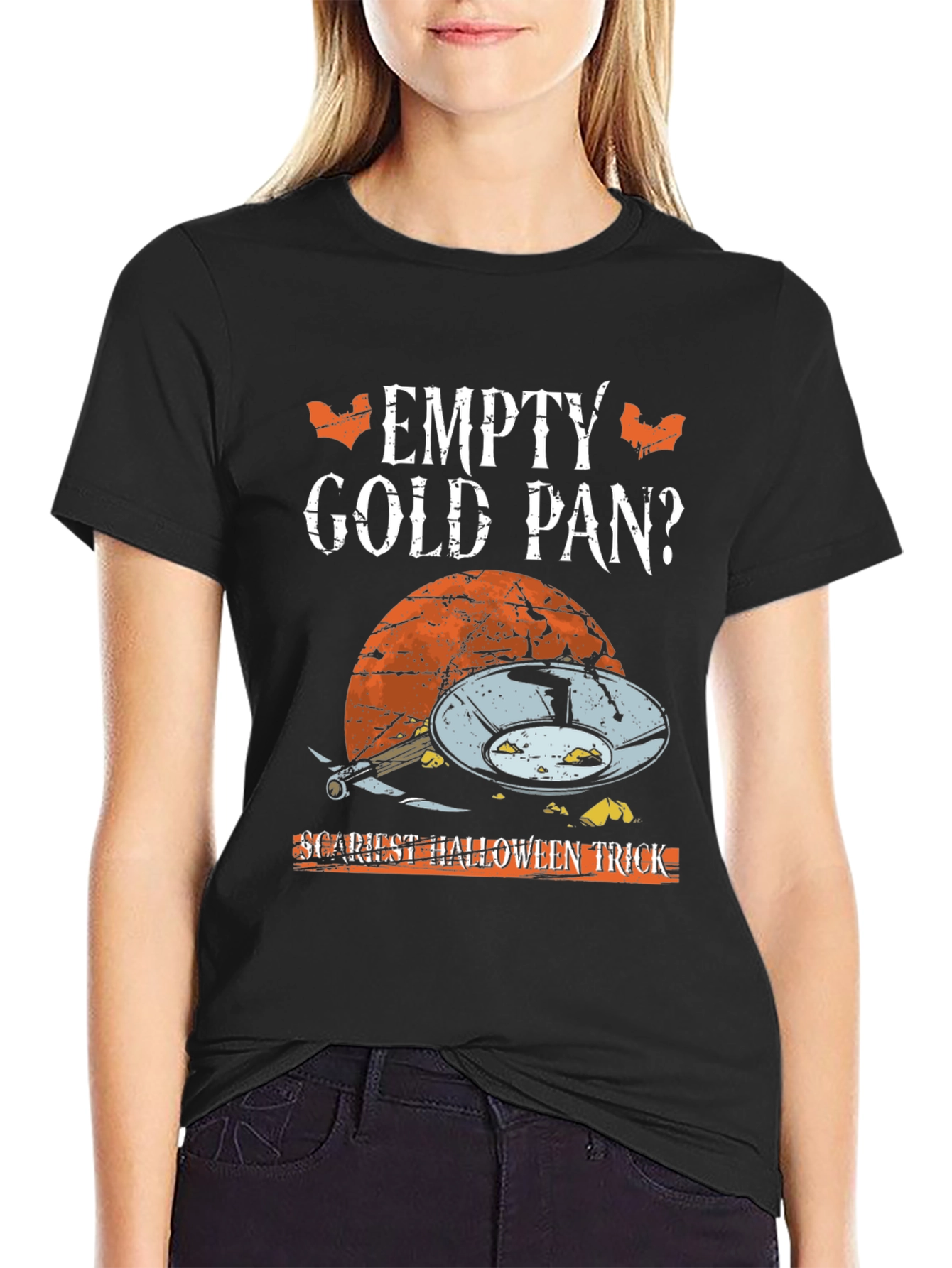 Empty Gold Pan Halloween Graphic Tee