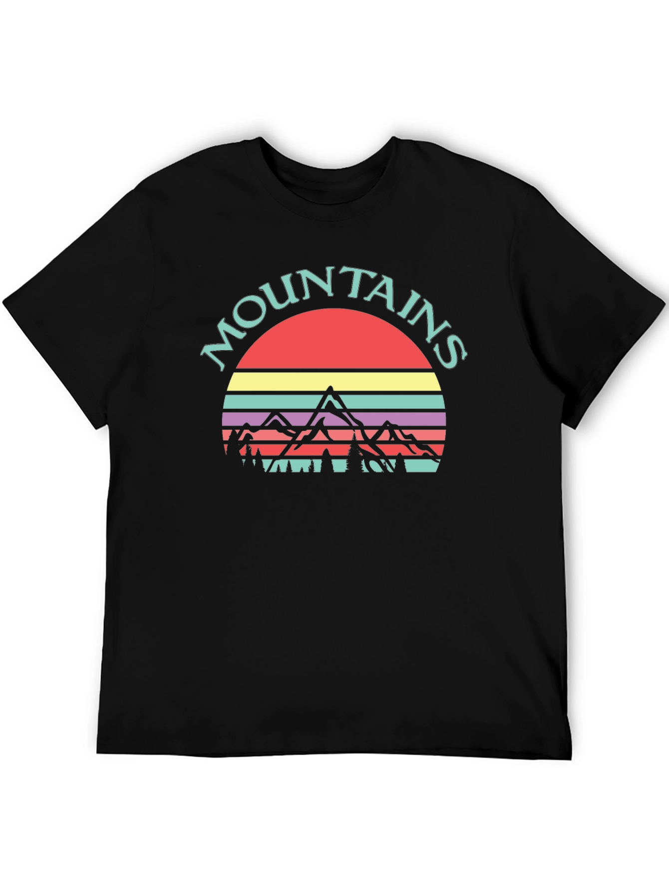 Retro Mountains Graphic Tee - Adventure Ready!