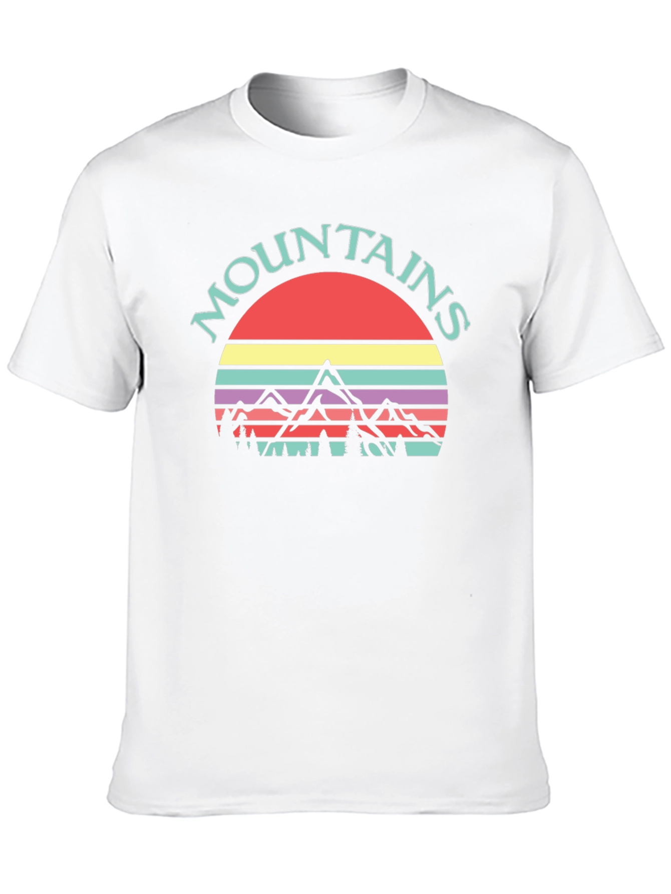 Retro Mountains Graphic Tee - Adventure Ready!