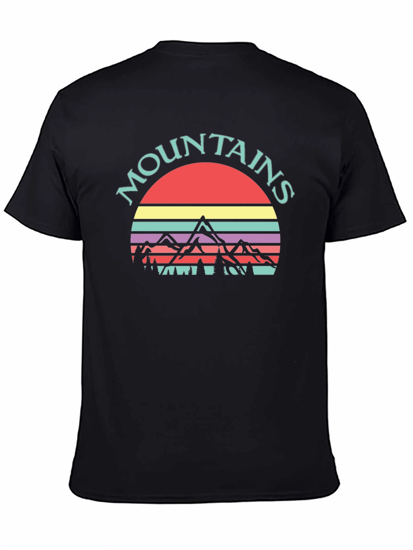 Retro Mountains Graphic Tee - Adventure Ready!
