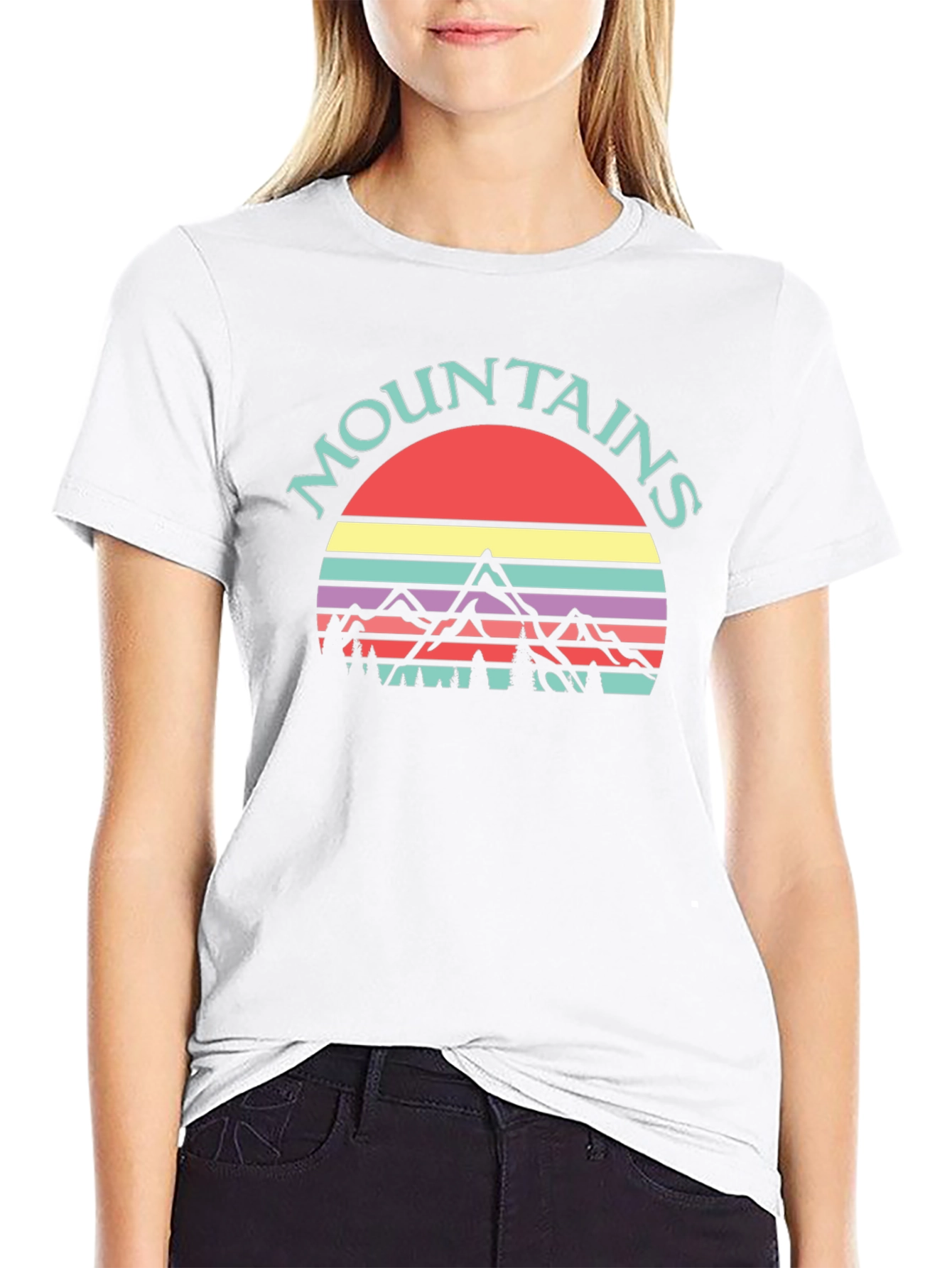 Retro Mountains Graphic Tee - Adventure Ready!