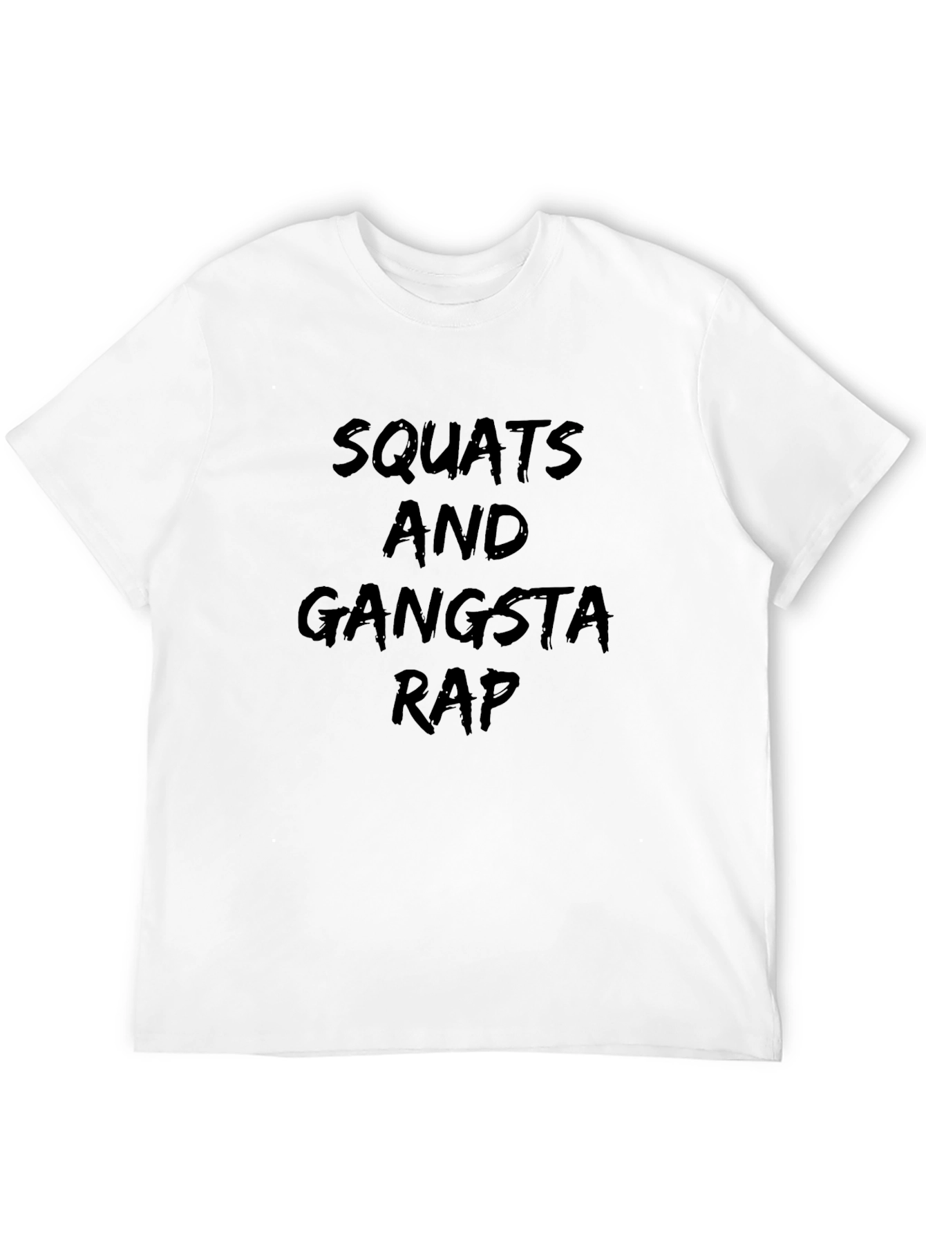 Squats & Gangsta Rap Graphic Tee - Black