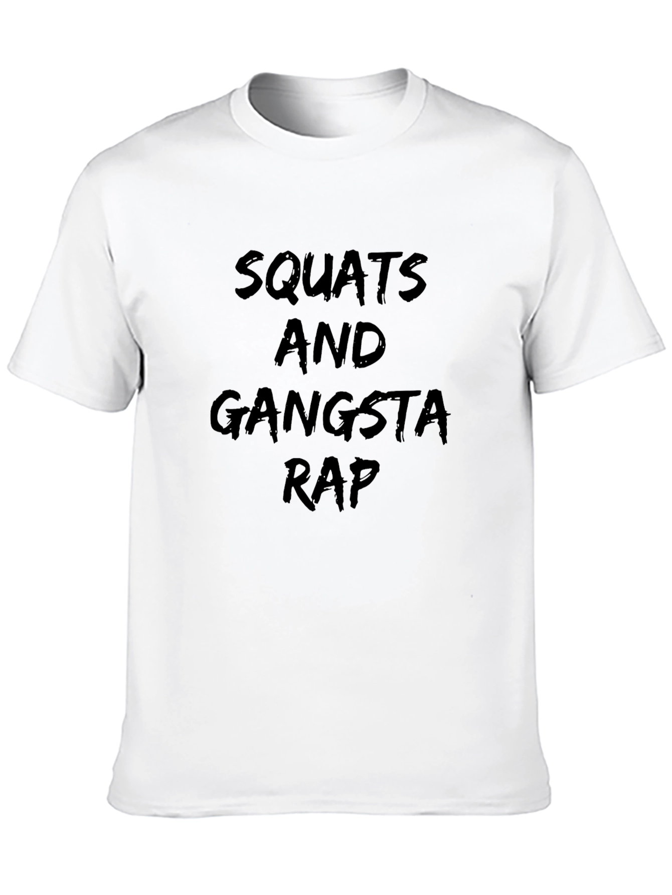 Squats & Gangsta Rap Graphic Tee - Black
