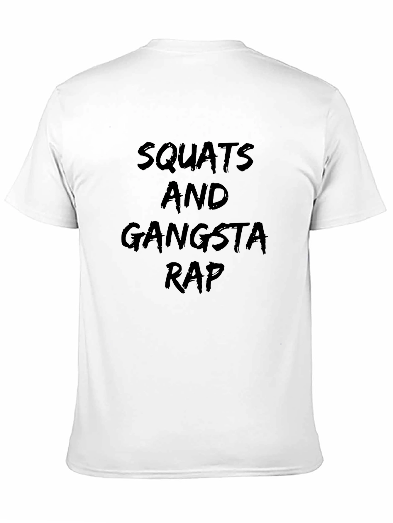 Squats & Gangsta Rap Graphic Tee - Black