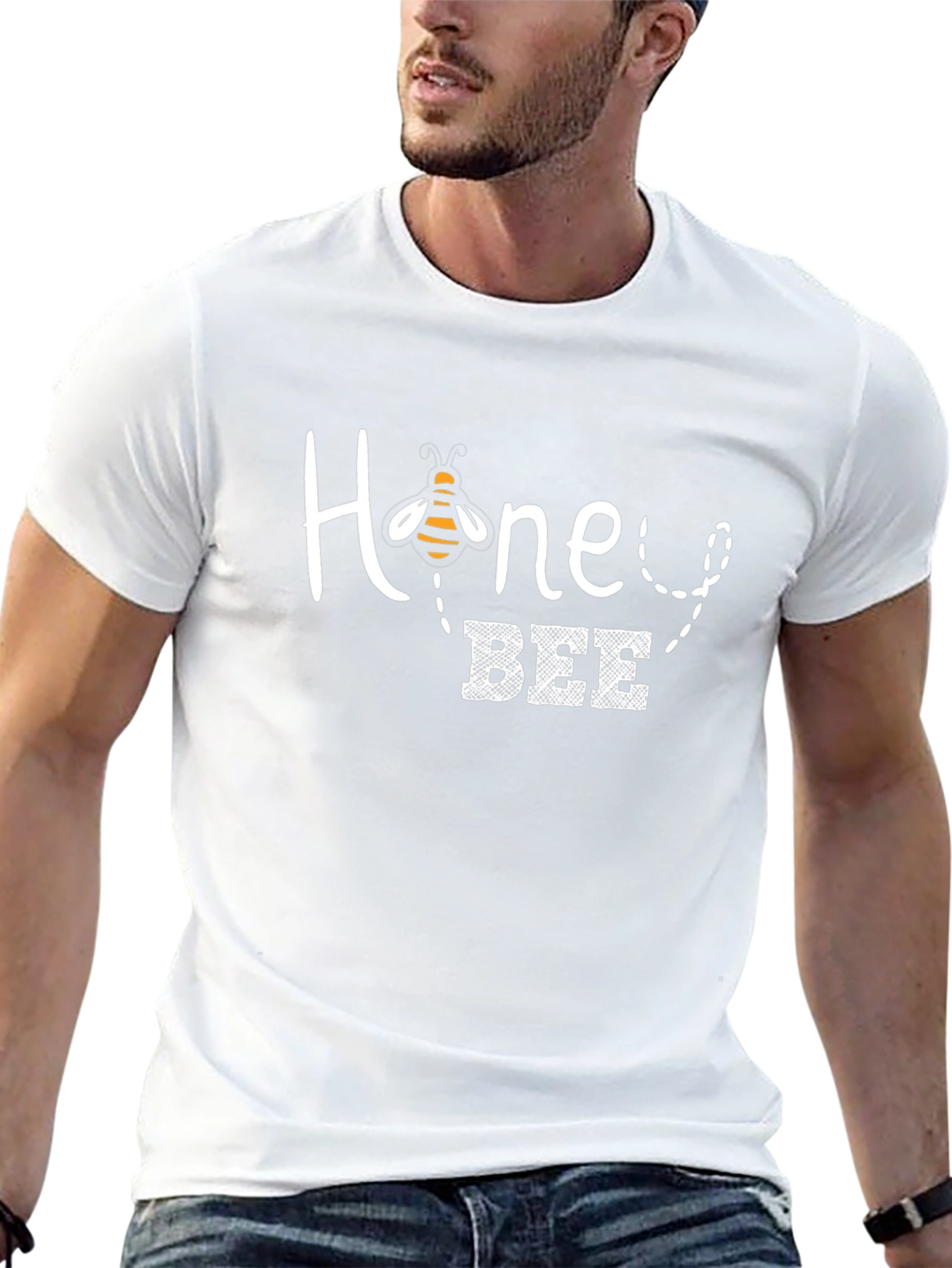 Honey Bee Graphic T-Shirt - Black