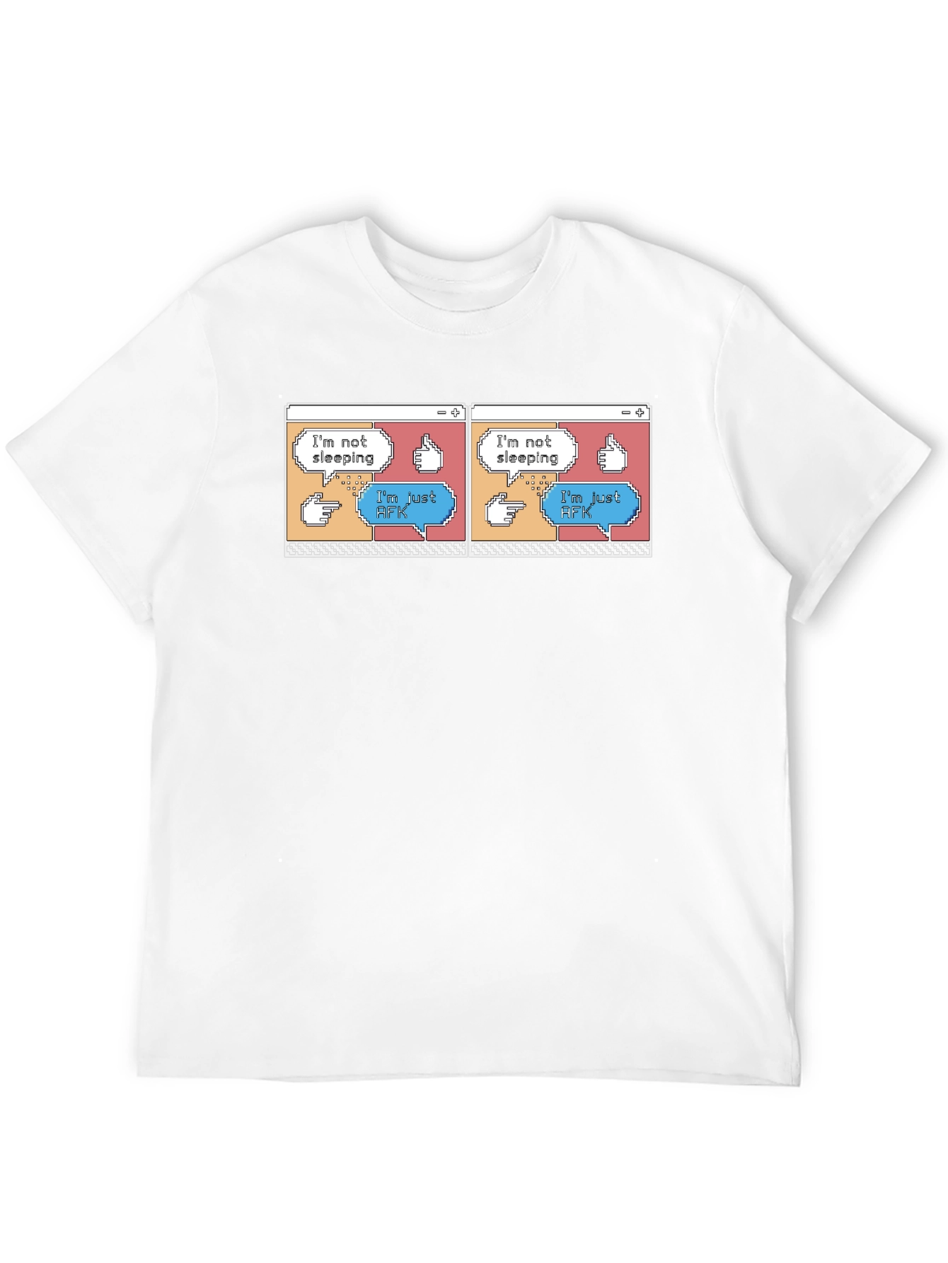 Im Not Sleeping Im Just AFK Black T-Shirt