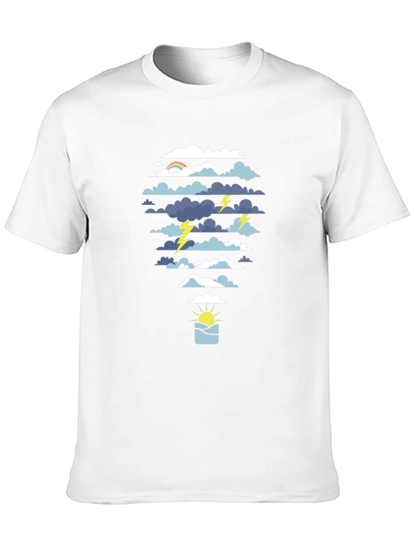 Weather Graphic Tee - Storm & Sunshine Design