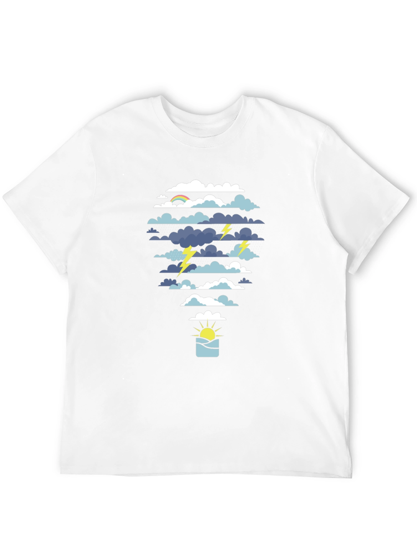 Weather Graphic Tee - Storm & Sunshine Design