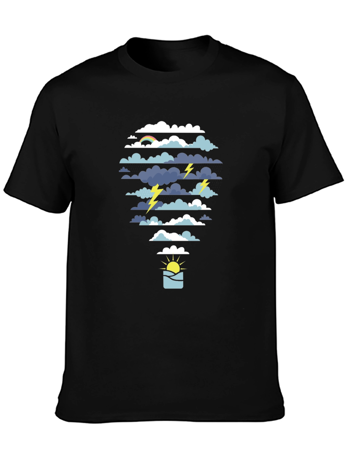 Weather Graphic Tee - Storm & Sunshine Design
