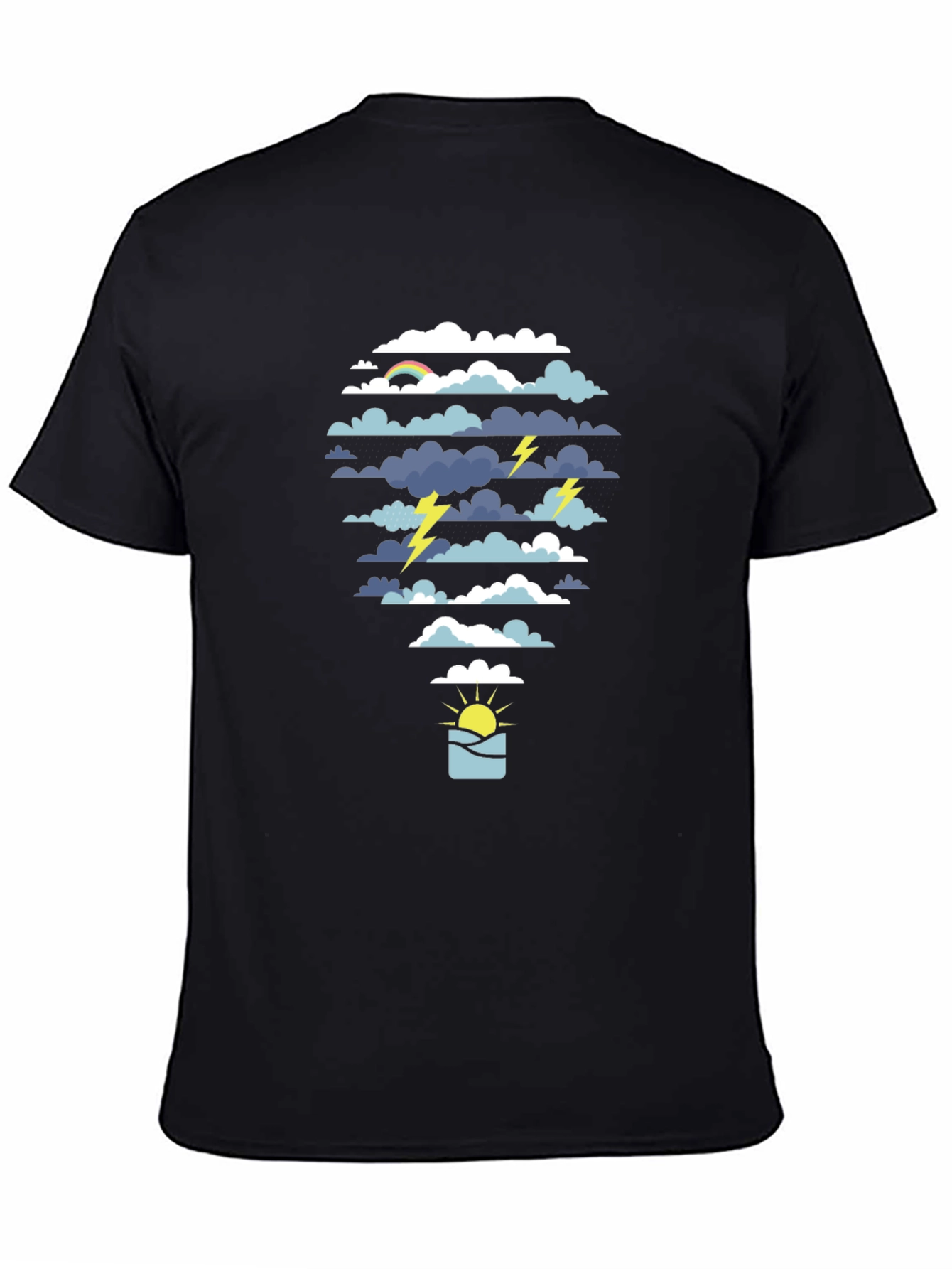 Weather Graphic Tee - Storm & Sunshine Design