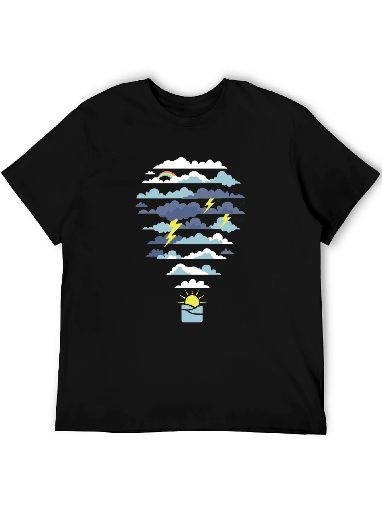 Weather Graphic Tee - Storm & Sunshine Design