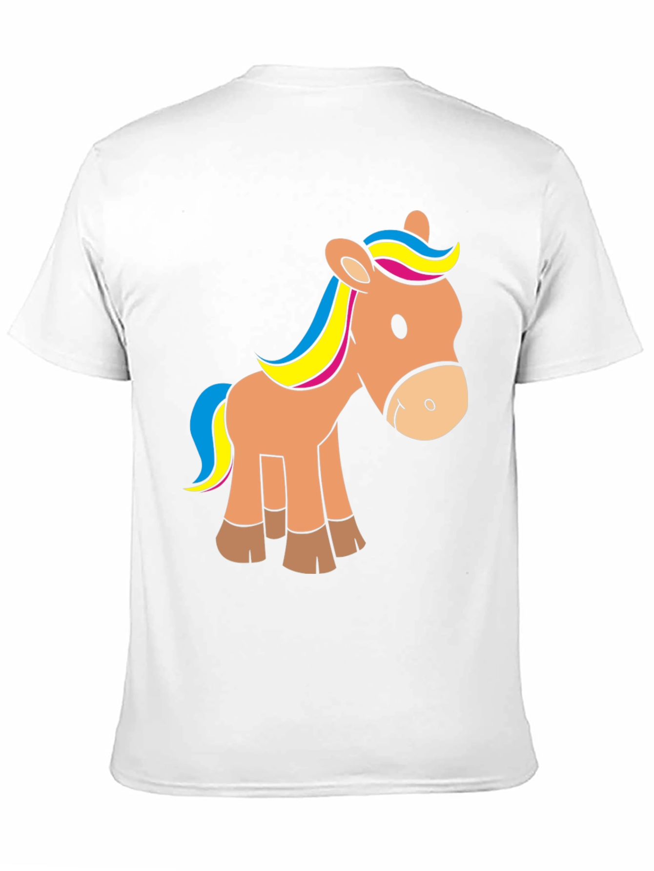 Cute Horse Graphic Tee - Black T-Shirt