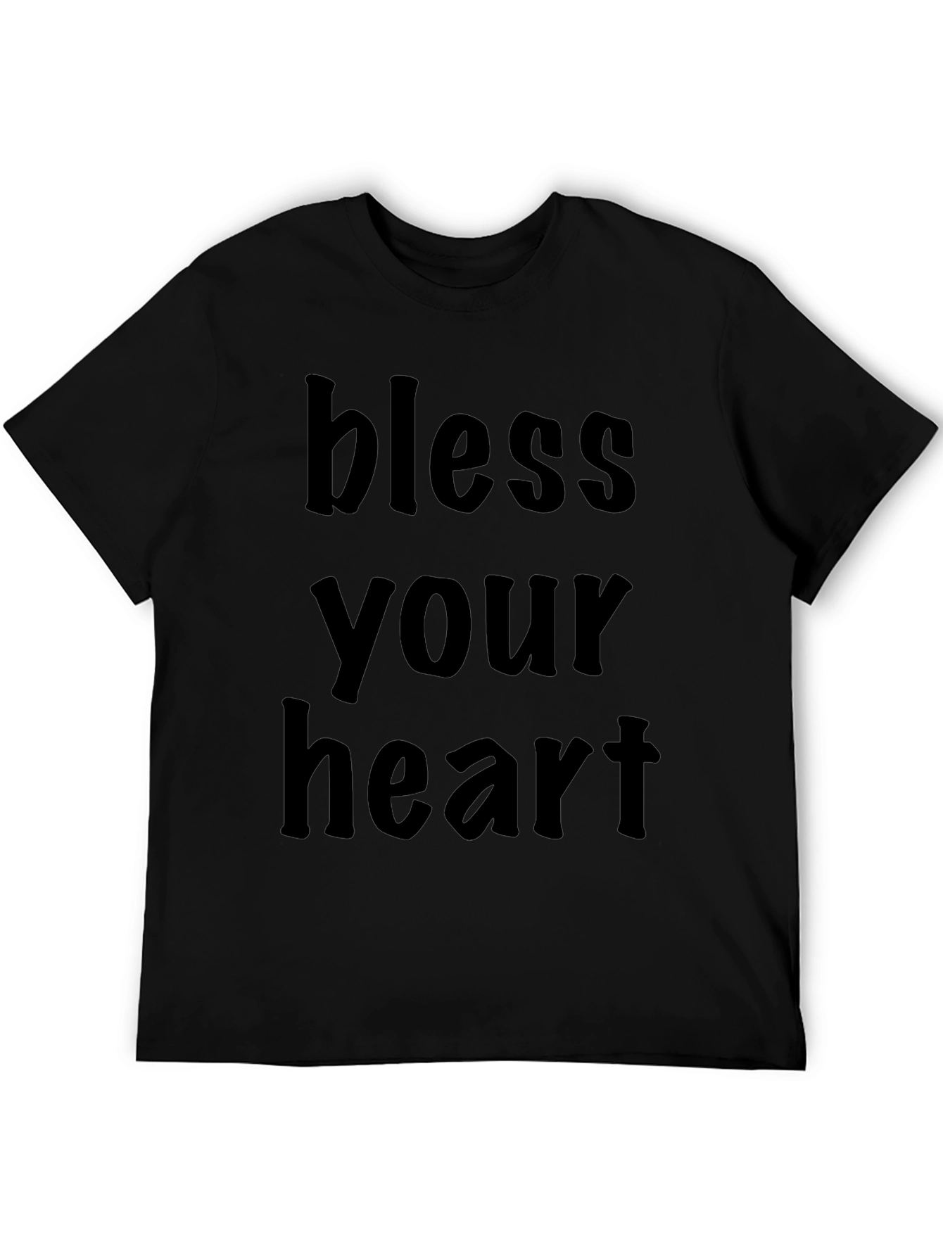 Bless Your Heart Black Graphic T-Shirt