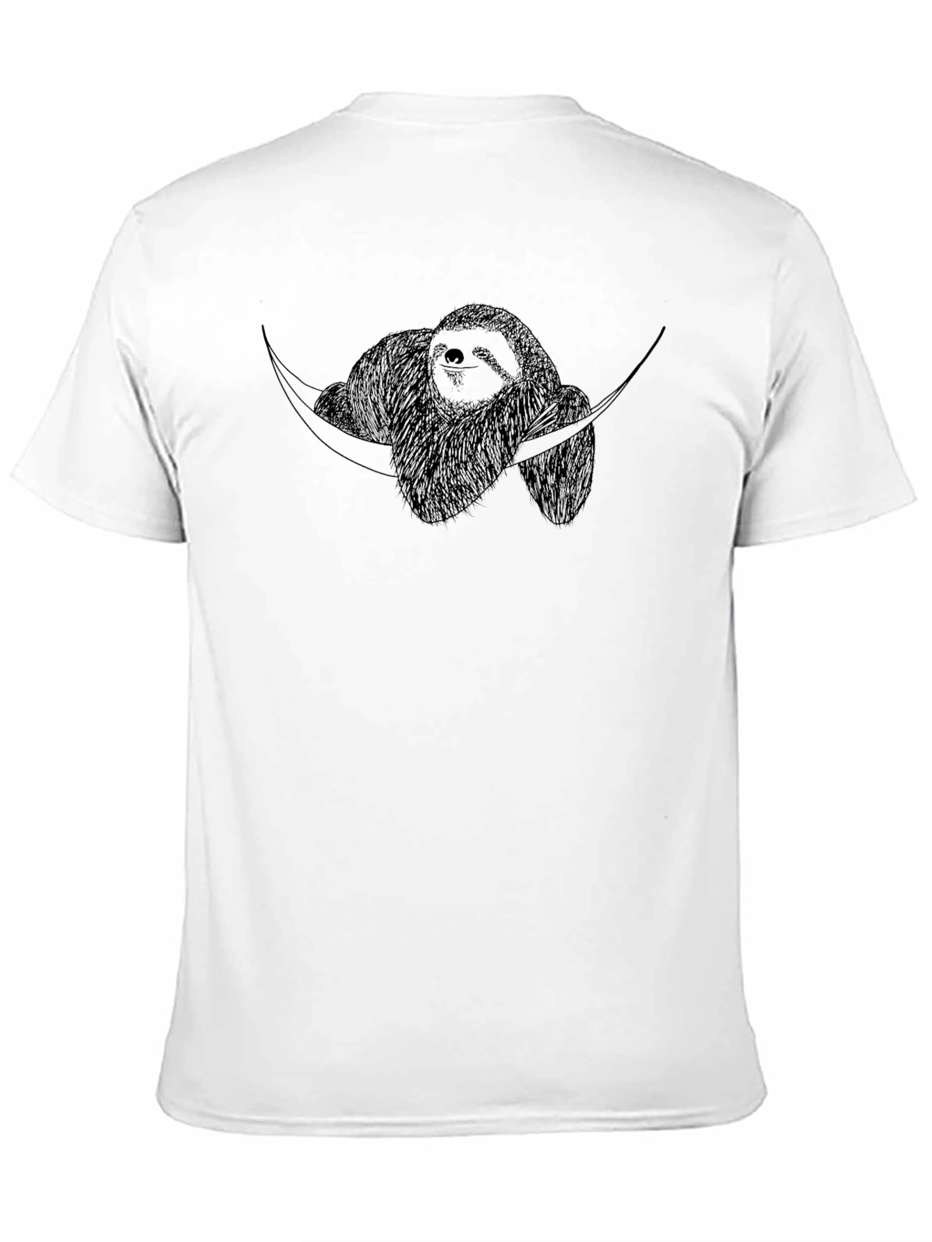 Sloth Hammock Graphic T-Shirt - Relaxed Style