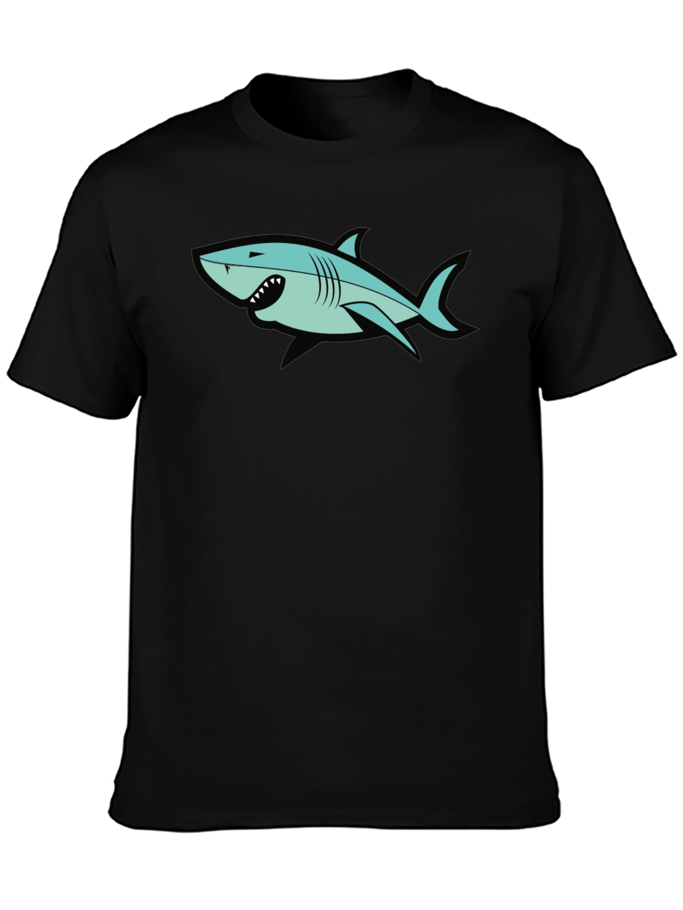 Shark Graphic Black T-Shirt