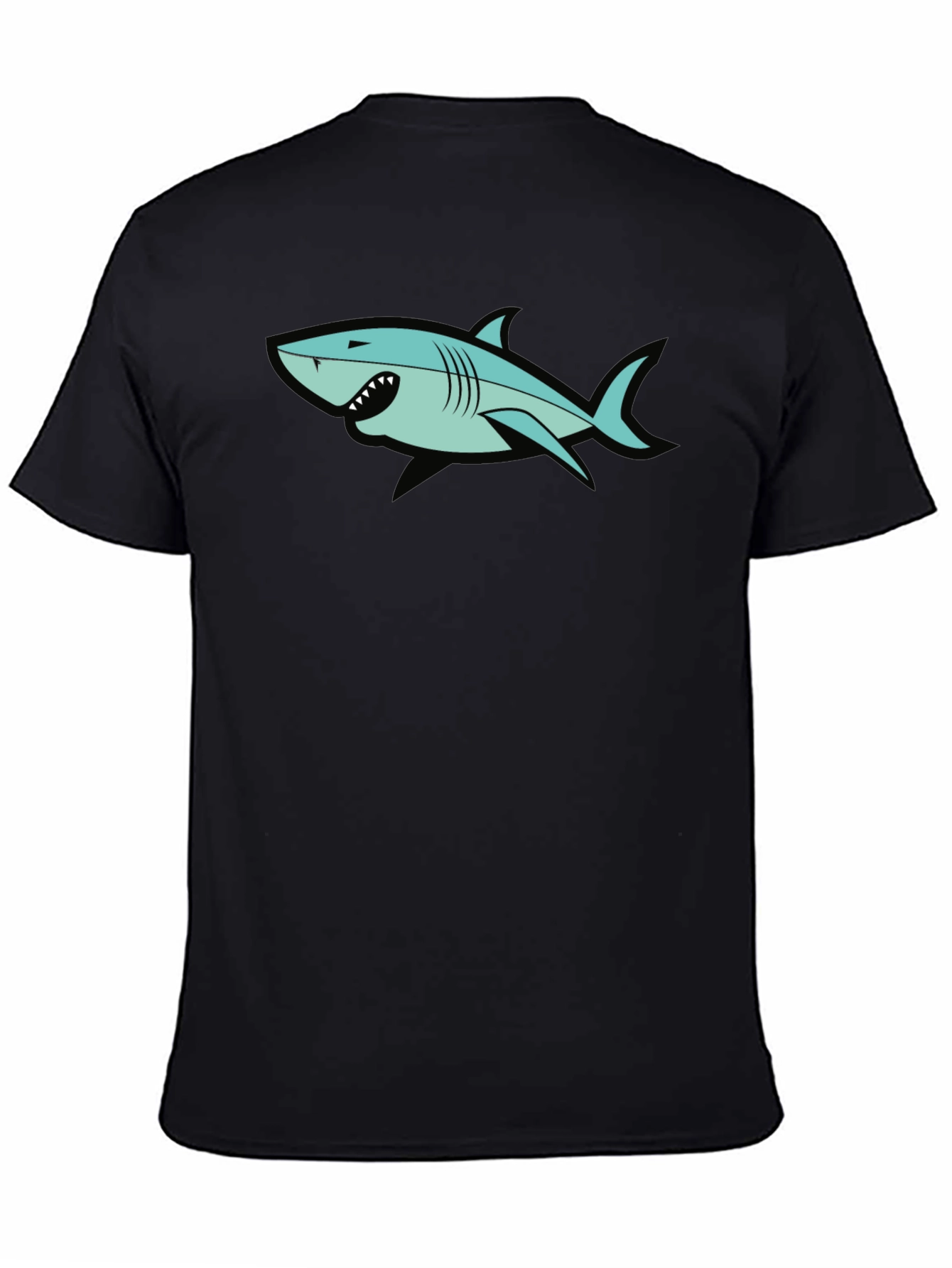 Shark Graphic Black T-Shirt