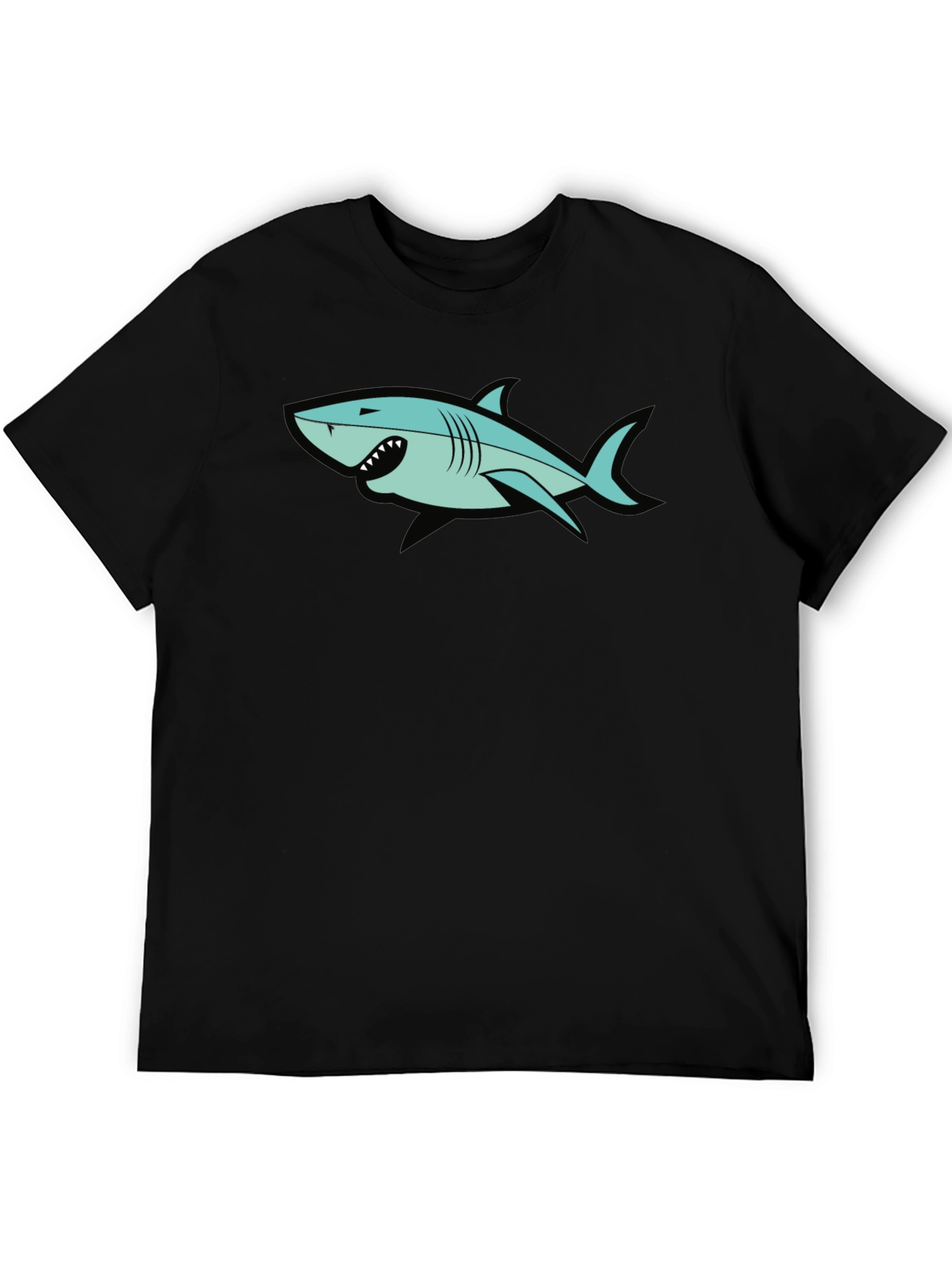 Shark Graphic Black T-Shirt