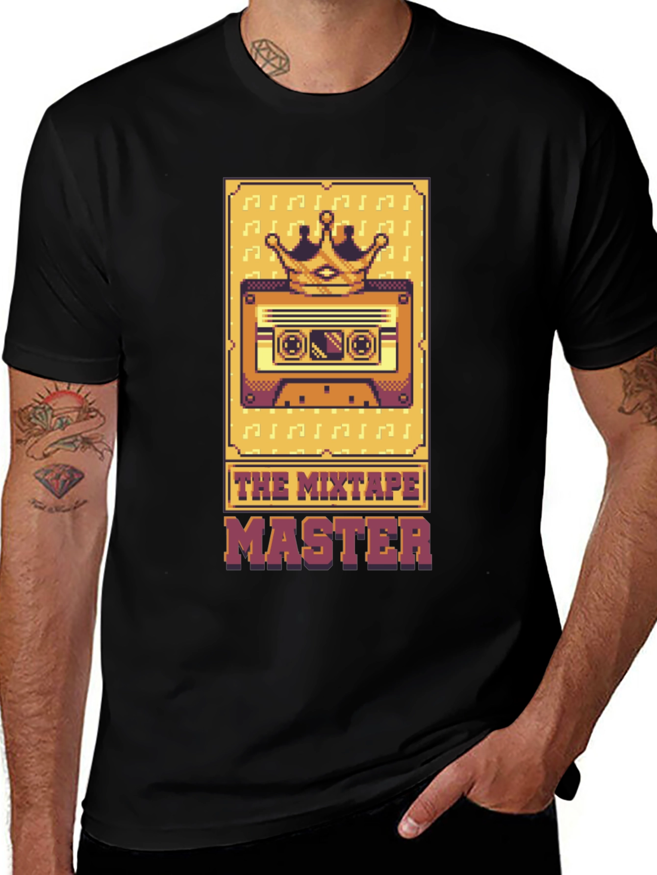 The Mixtape Master Black T-Shirt