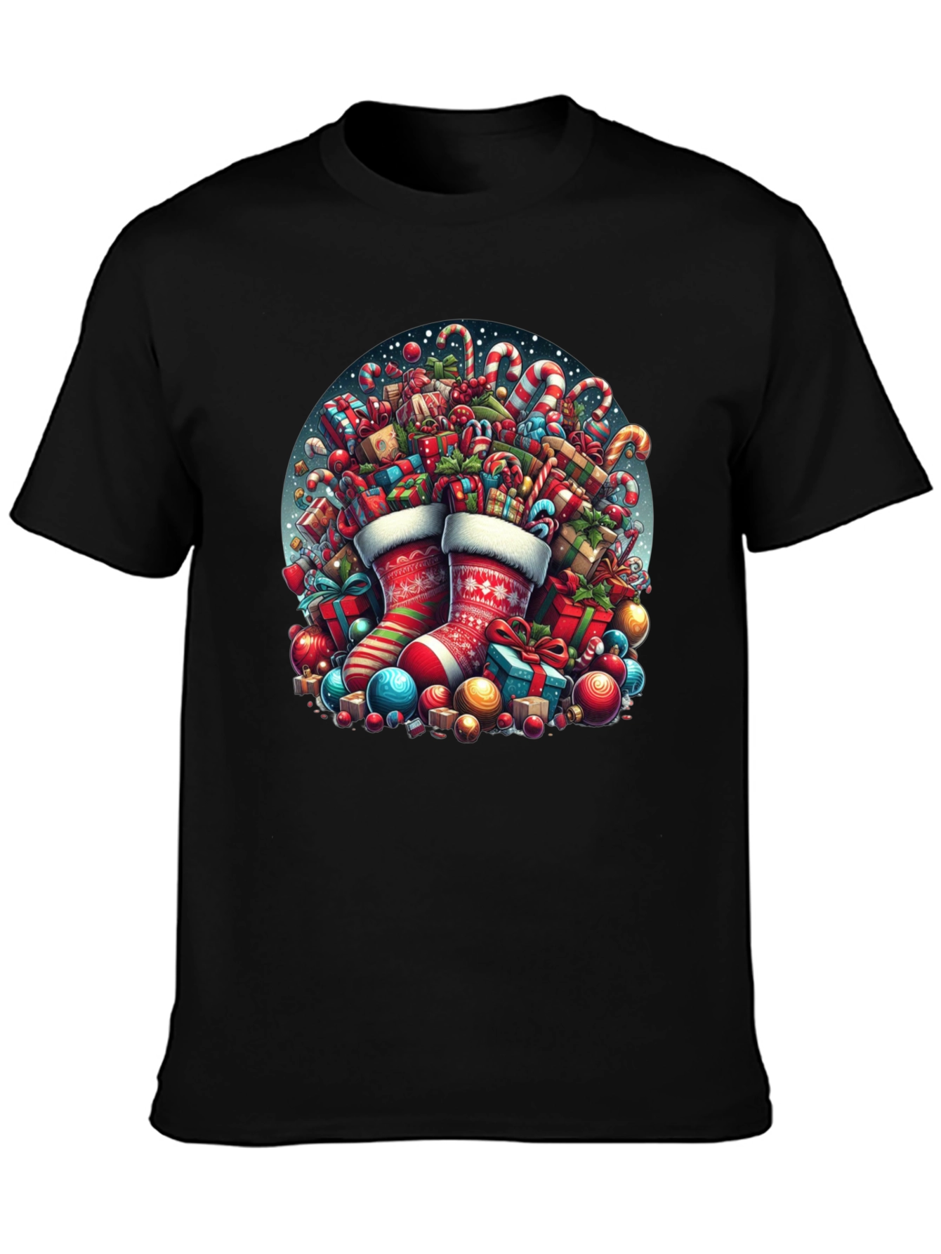 Festive Christmas Stocking T-Shirt
