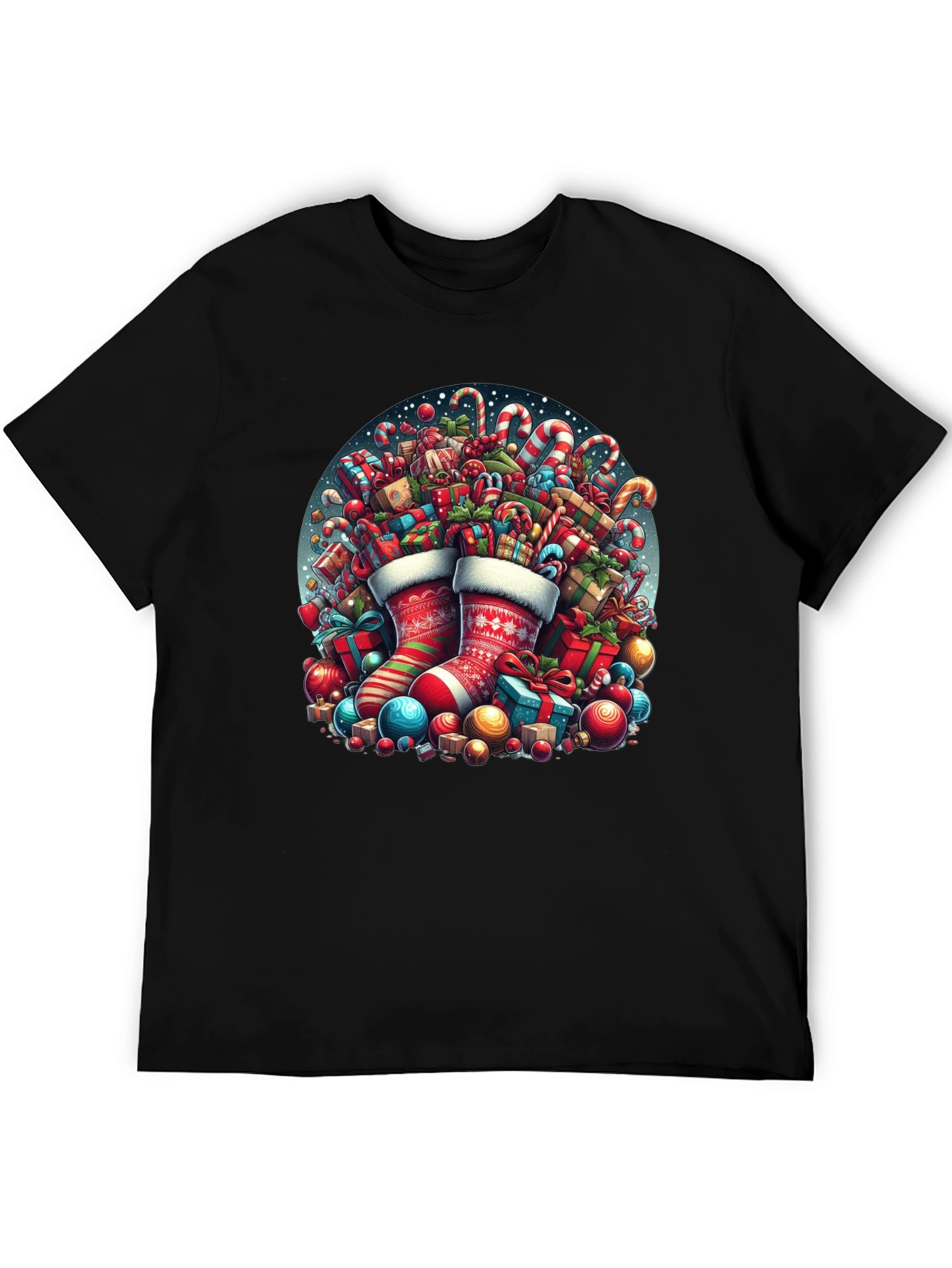 Festive Christmas Stocking T-Shirt