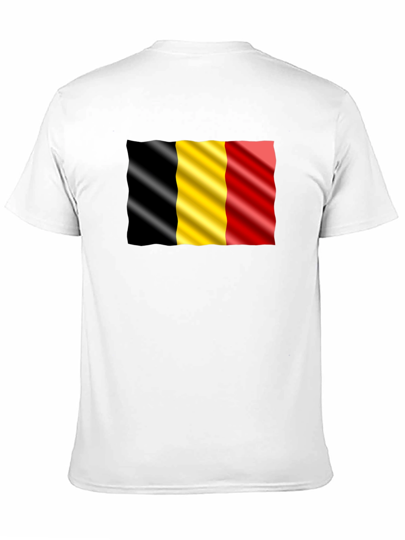 Belgium Flag Graphic Black T-Shirt