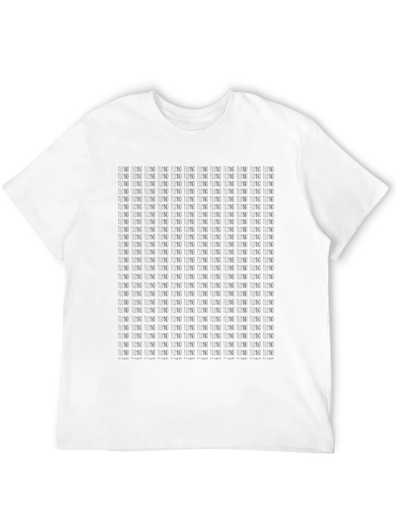Techno Pattern T-Shirt - Modern Graphic Tee