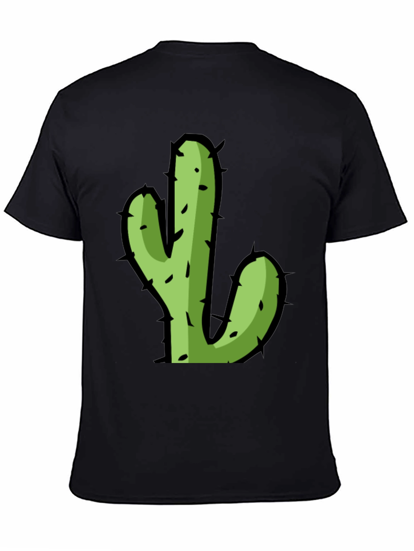 Cactus Graphic Black T-Shirt - Trendy Desert Style