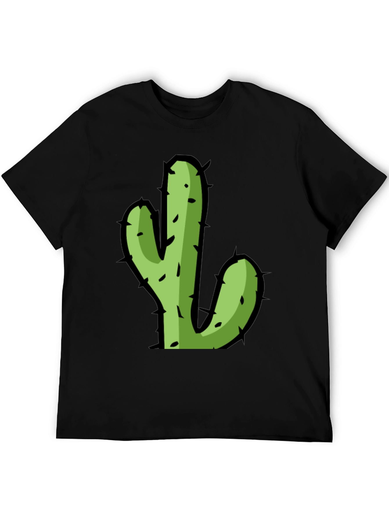 Cactus Graphic Black T-Shirt - Trendy Desert Style