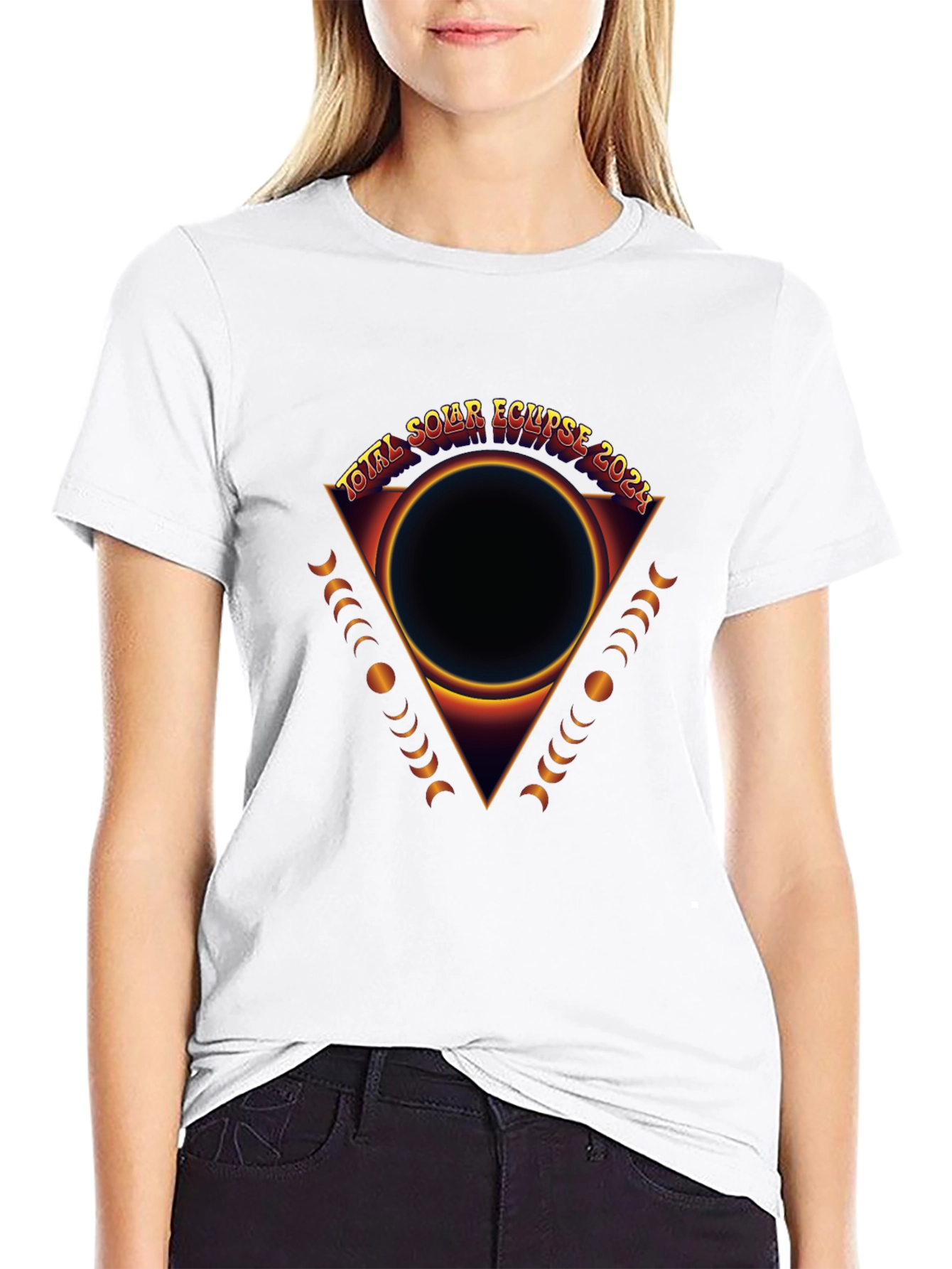 Total Solar Eclipse 2024 Graphic T-Shirt