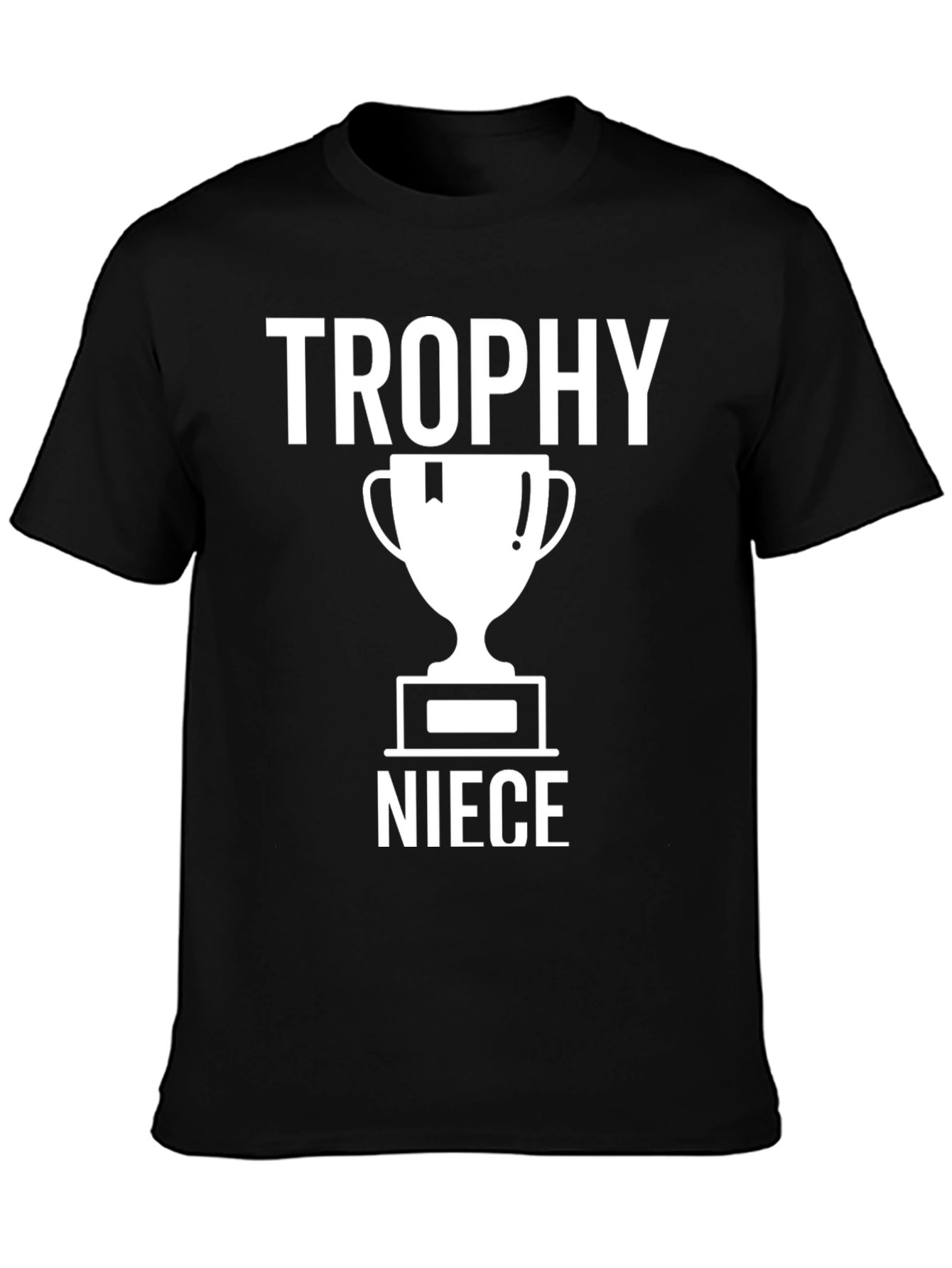 Trophy Niece Graphic Tee - Black Cotton T-Shirt