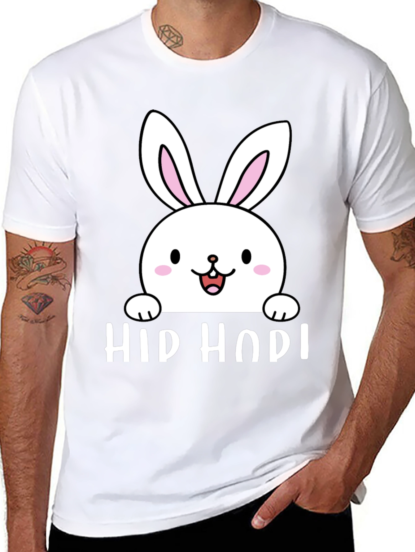 Hip Hop Easter Bunny Graphic Tee