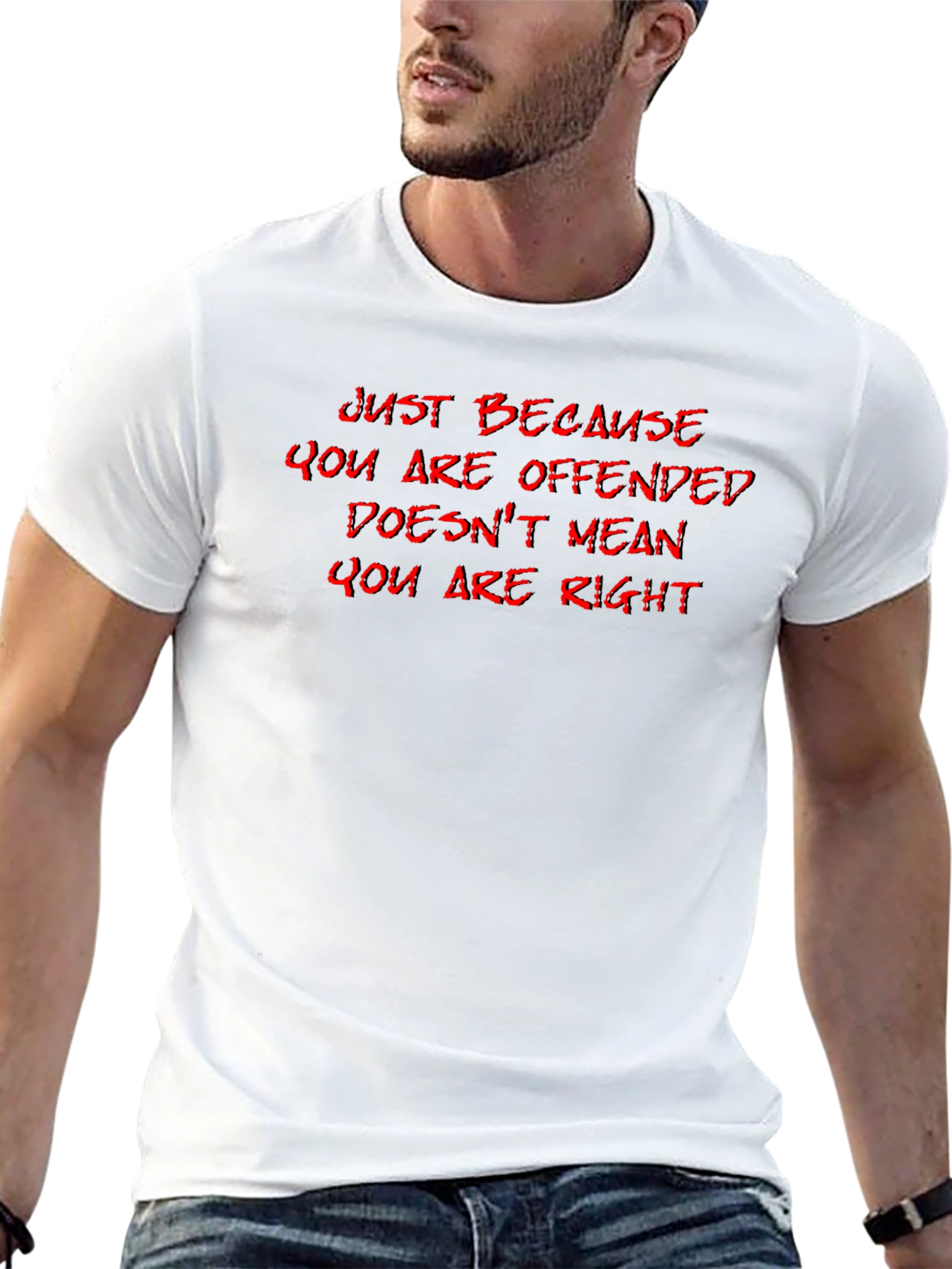 Offensive? Mens Black Tee - Sarcastic Saying