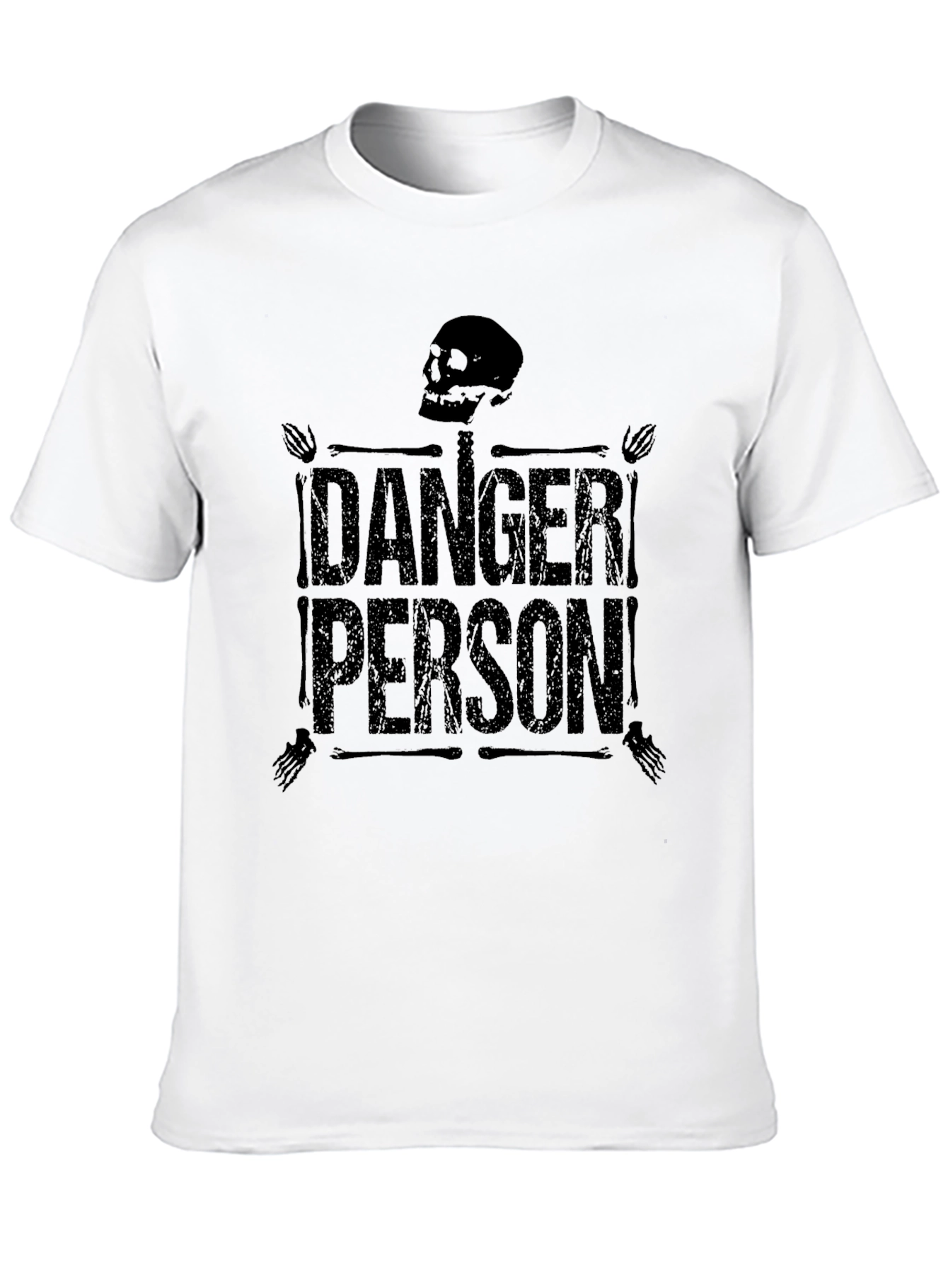 Danger Person Graphic T-Shirt - Black