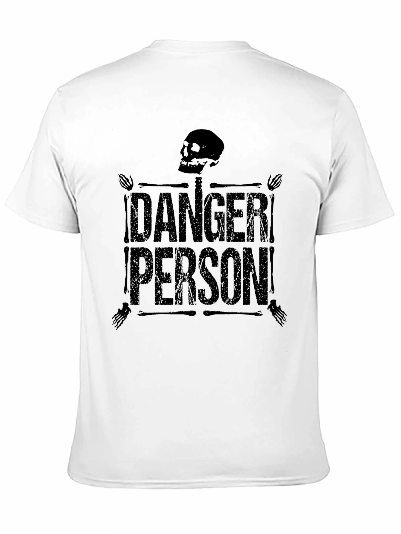 Danger Person Graphic T-Shirt - Black