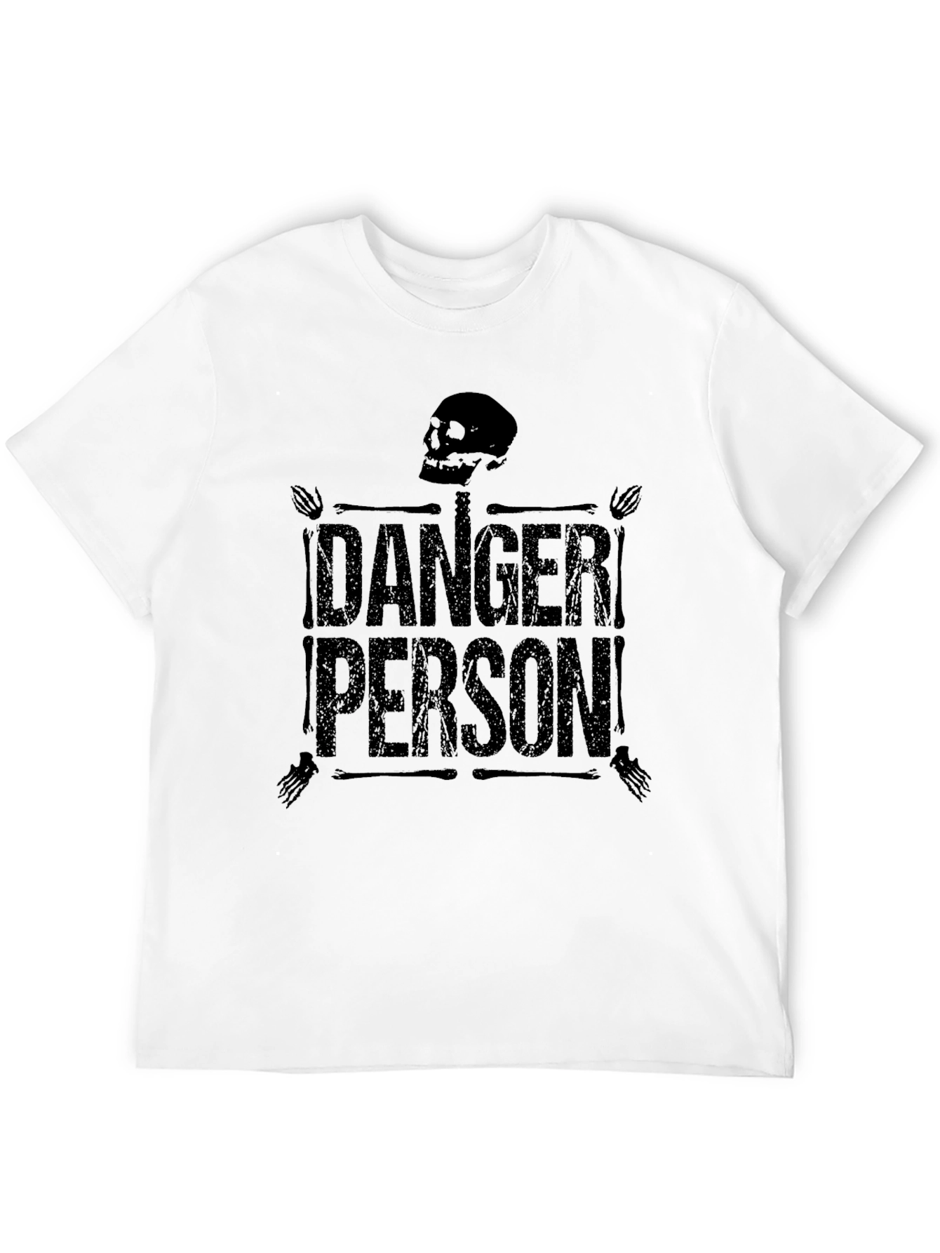 Danger Person Graphic T-Shirt - Black