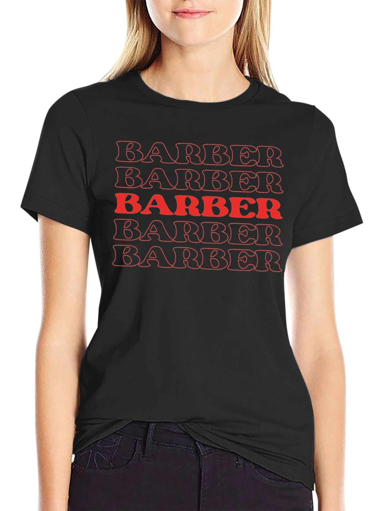 Barber Graphic Tee - Cool Retro Style