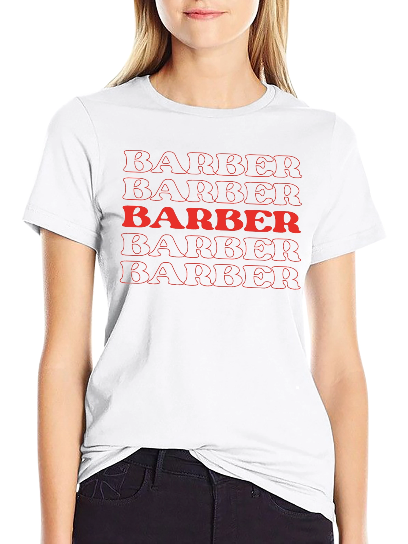 Barber Graphic Tee - Cool Retro Style