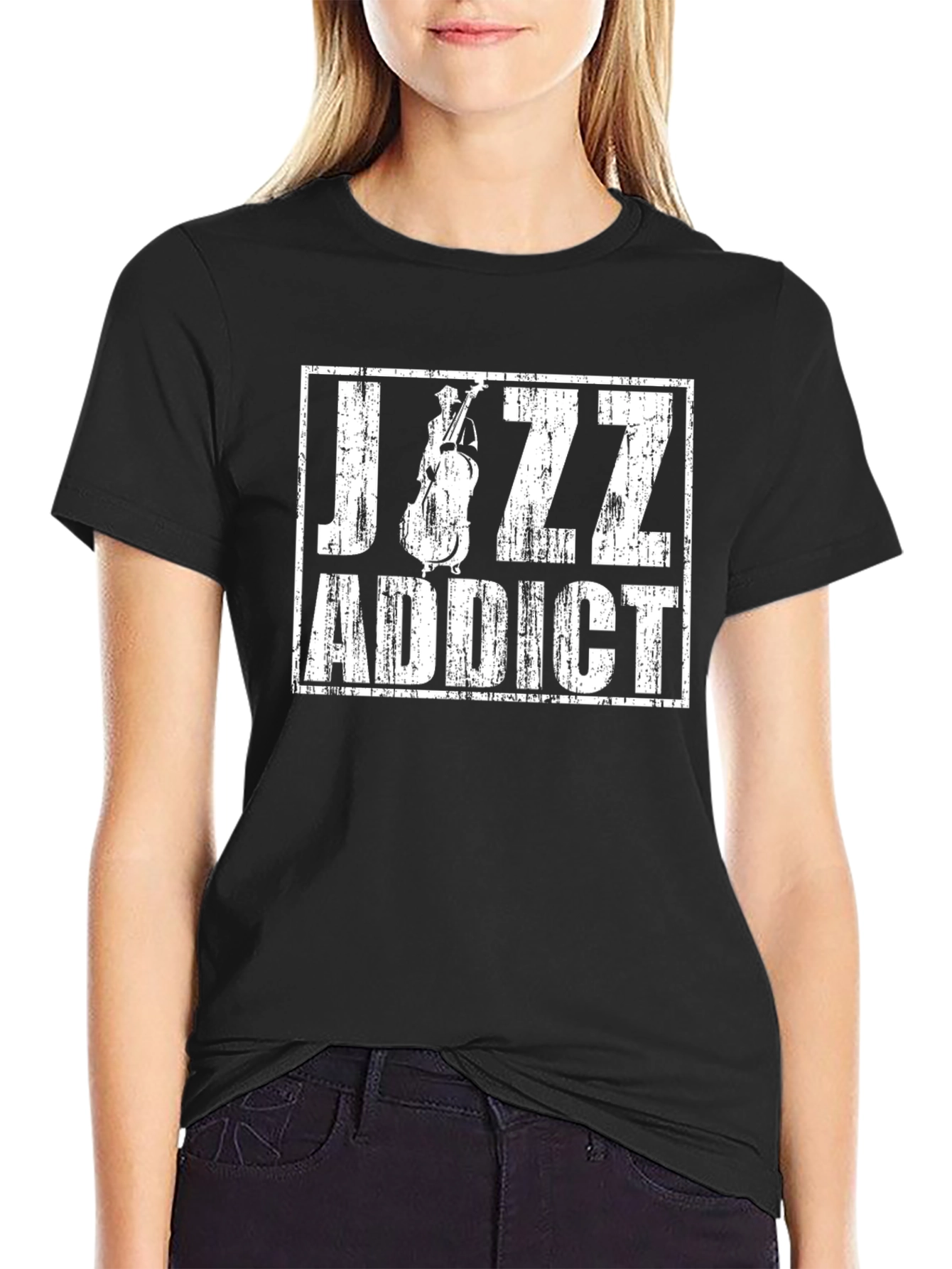 Jazz Addict Graphic T-Shirt - Music Lover Tee